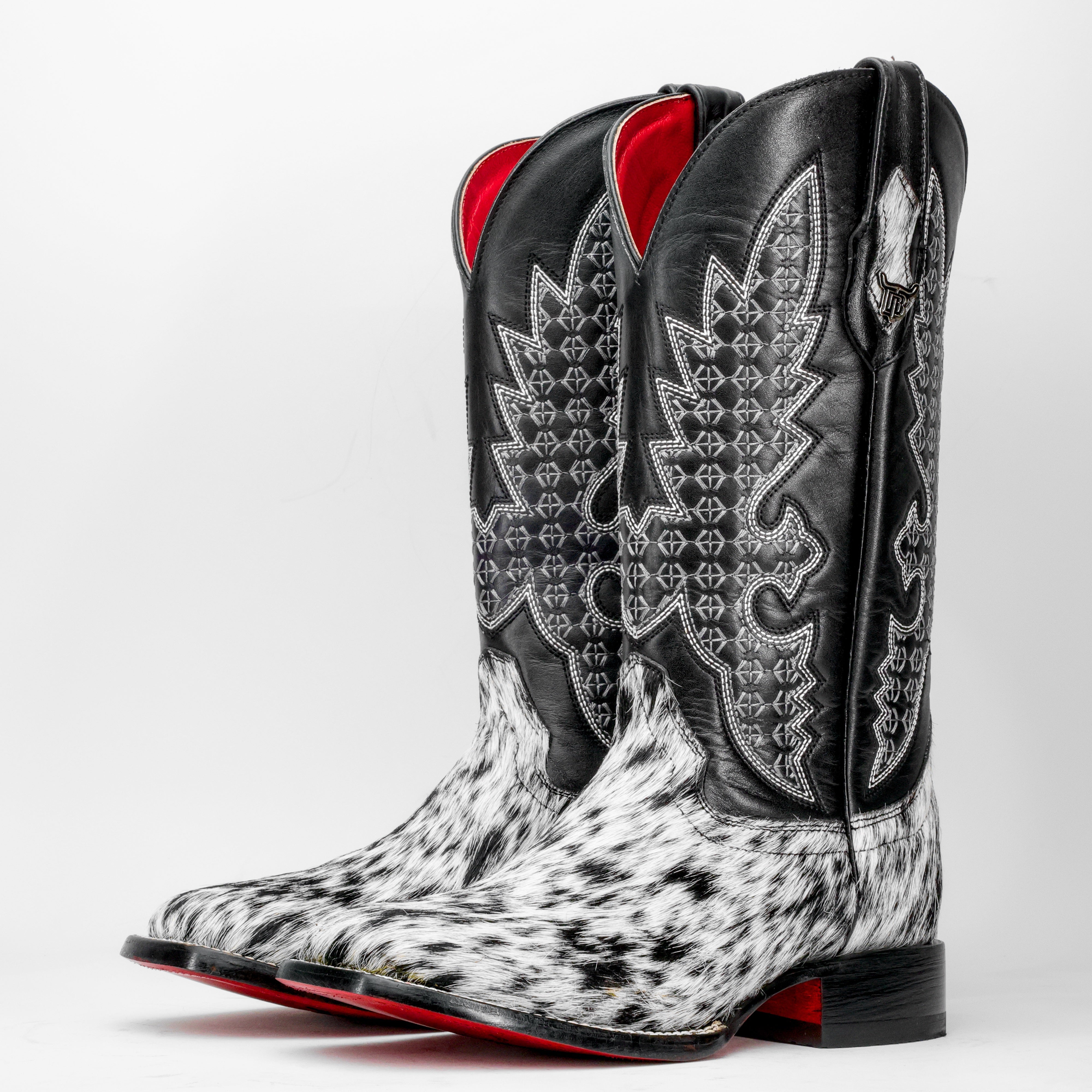 Genuine Cowhide Boots - Square Toe