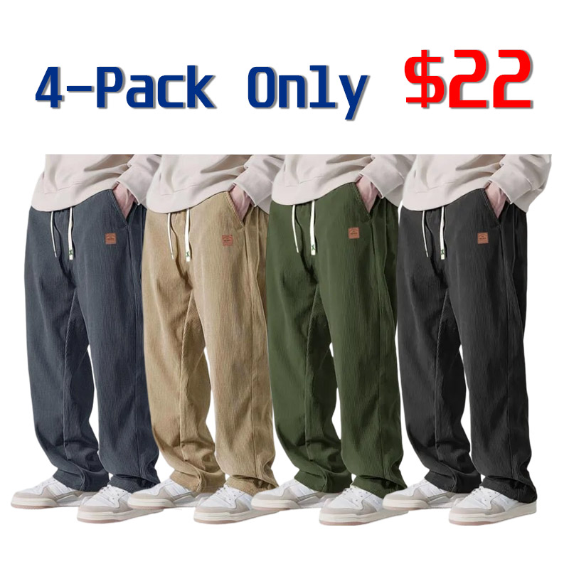 Men's Corduroy Relaxed Fit Drawstring Pants