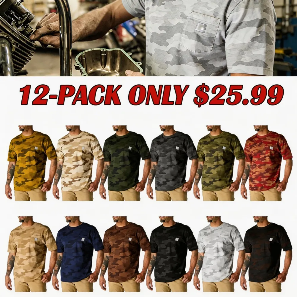 Men's Multi-Color Camo Short Sleeve Tee | Casual Everyday Style