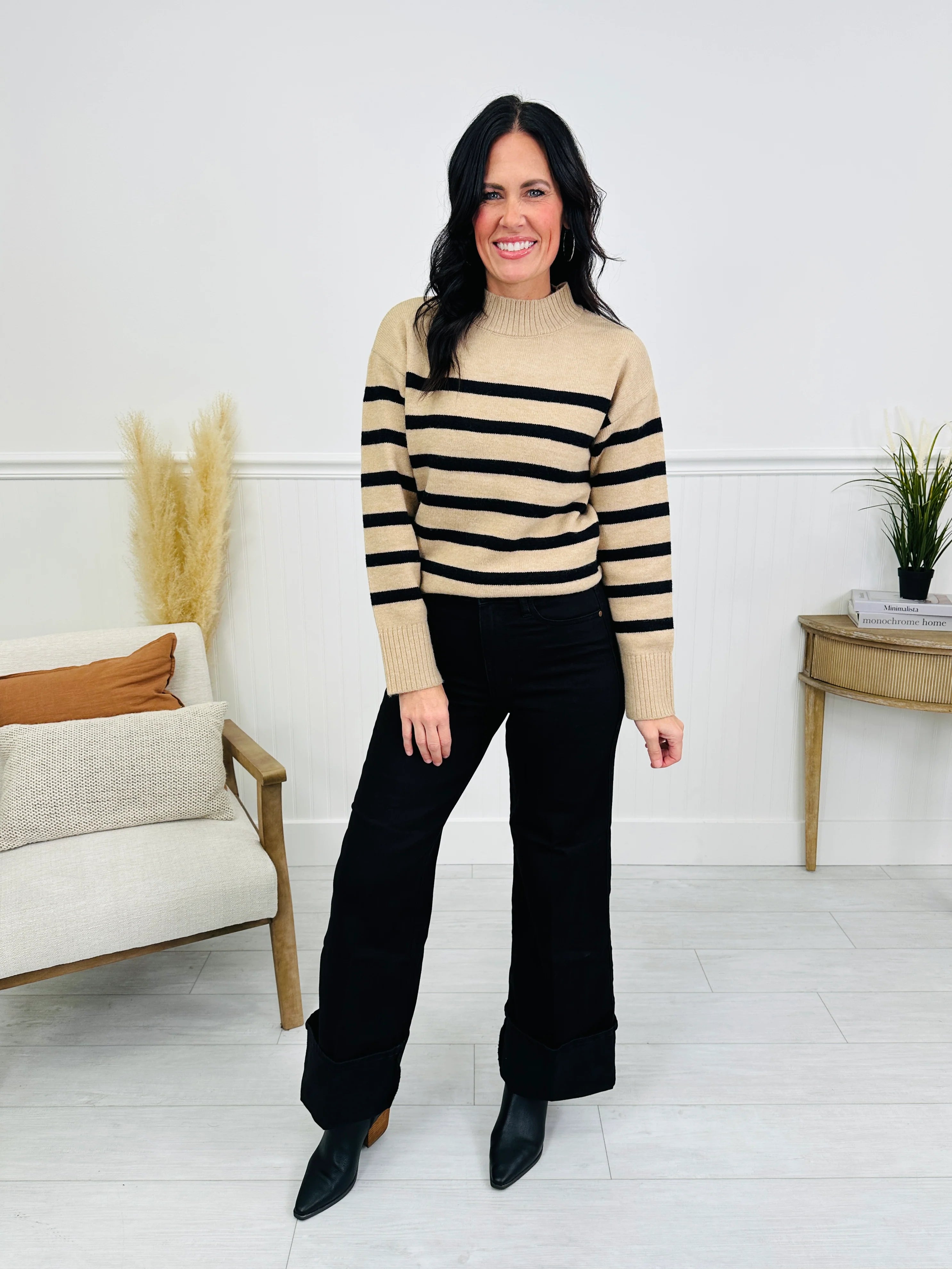 Judy Blue Midnight Moments Retro Wide Black Jeans