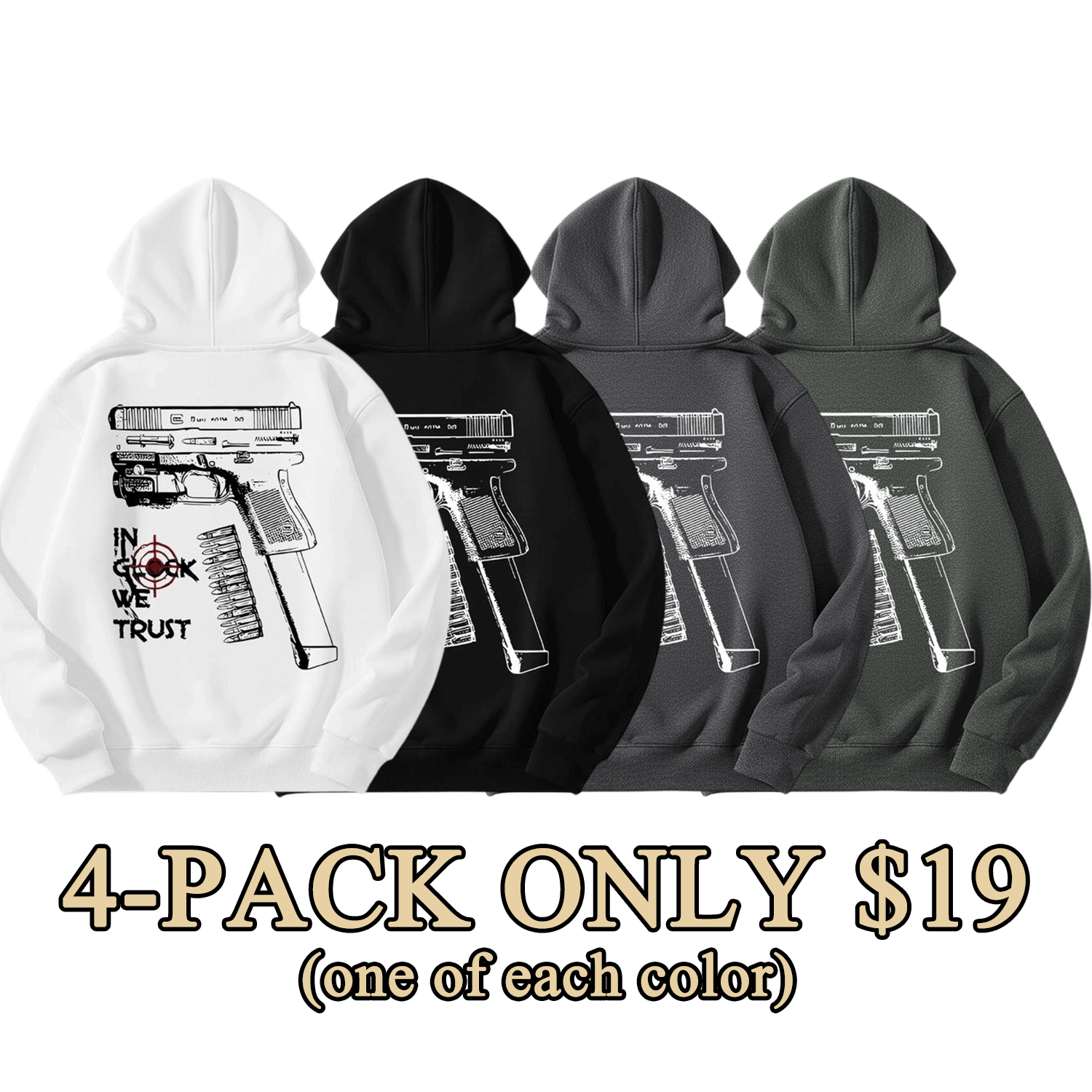 Unisex “In We Trust” Graphic Pullover Hoodie