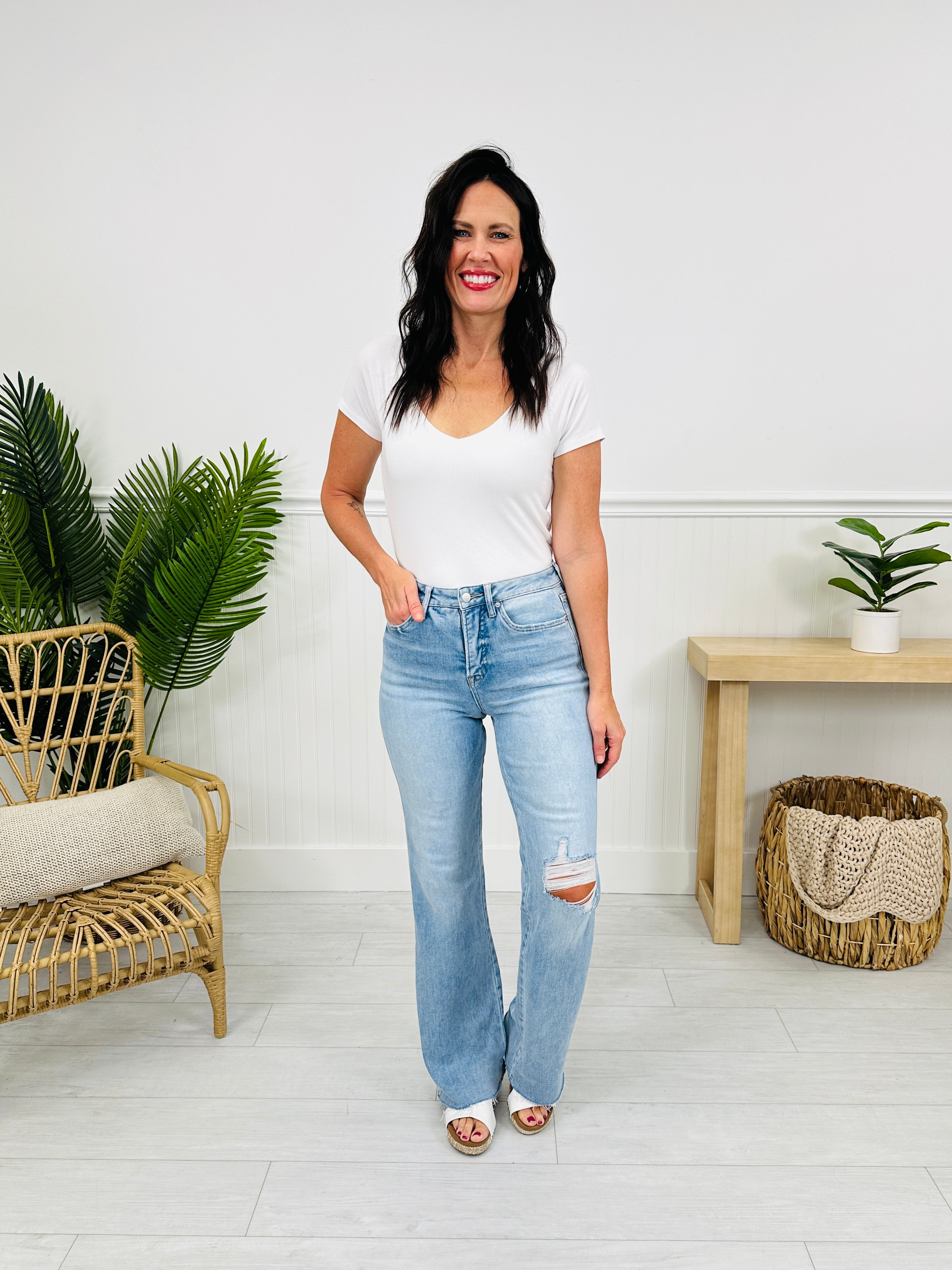 MOCO Exclusive Just Like That Wide Leg Jeans