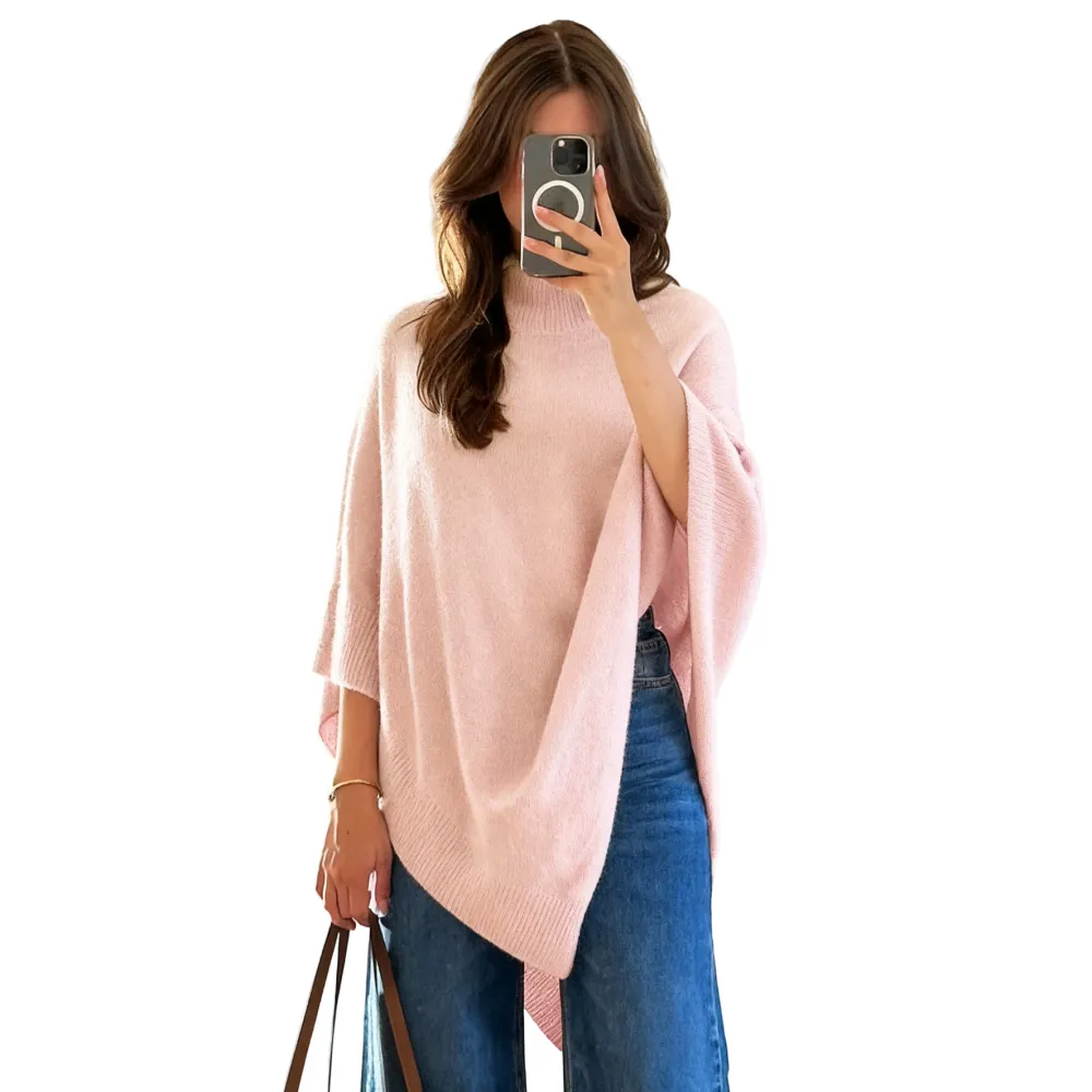 Women's Plain Loose Elegant Fashion Sweater Shawl