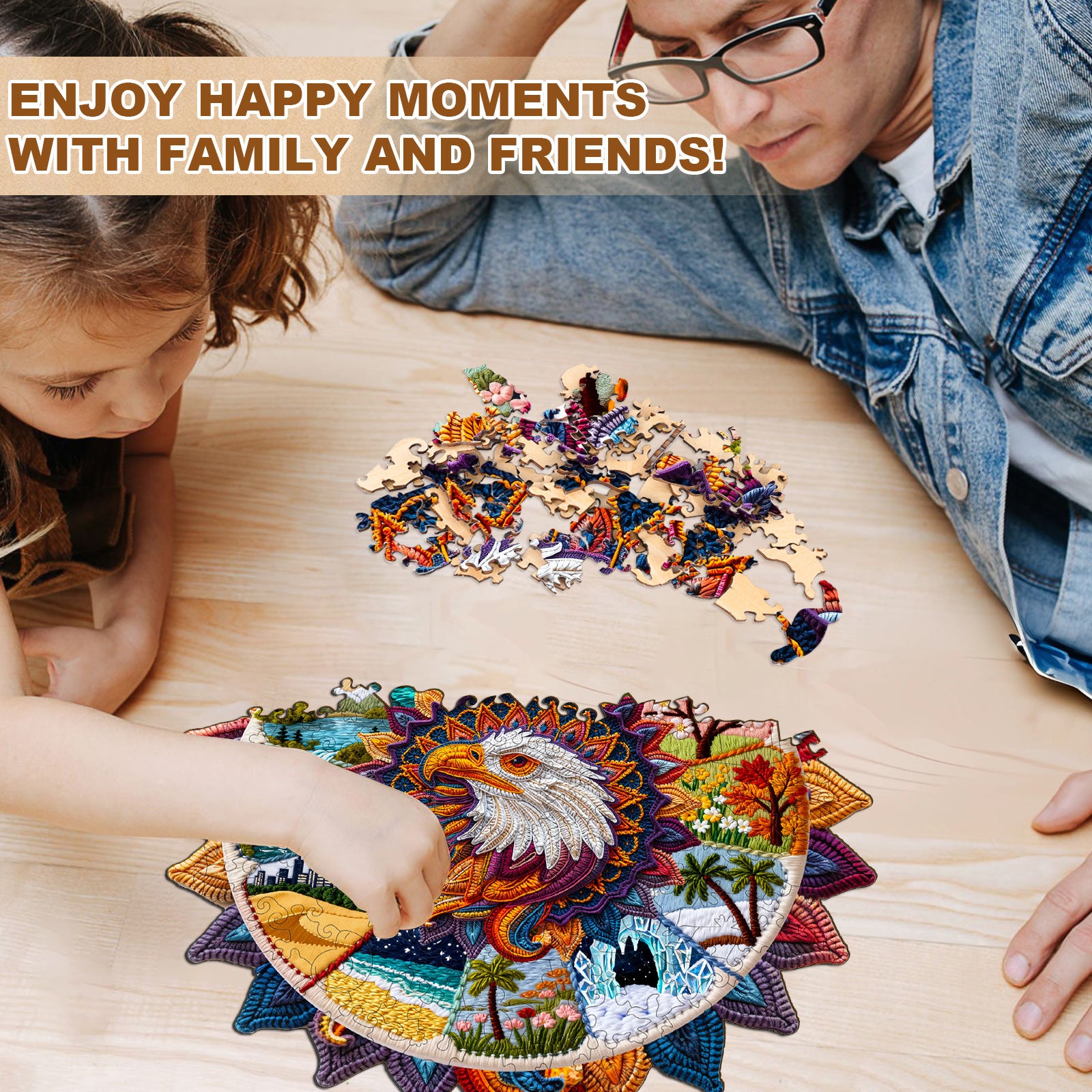 Mandala World Wooden Jigsaw Puzzle