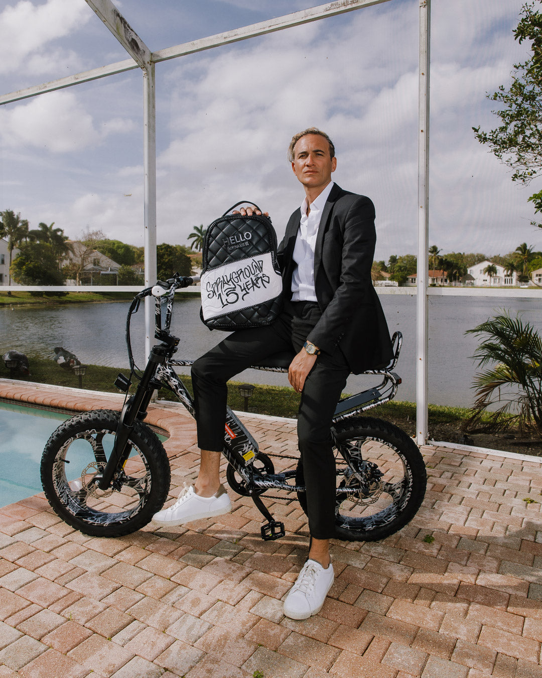 HELLO MY NAME IS 15 YEARS QUILTED BACKPACK (SUPER RARE)