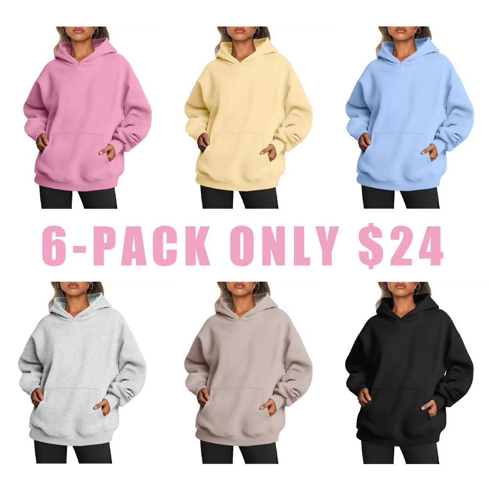 Unisex Oversized Hoodies Fleece Sweatshirts Long Sleeve Sweaters Pullover Fall Clothes with Pocket