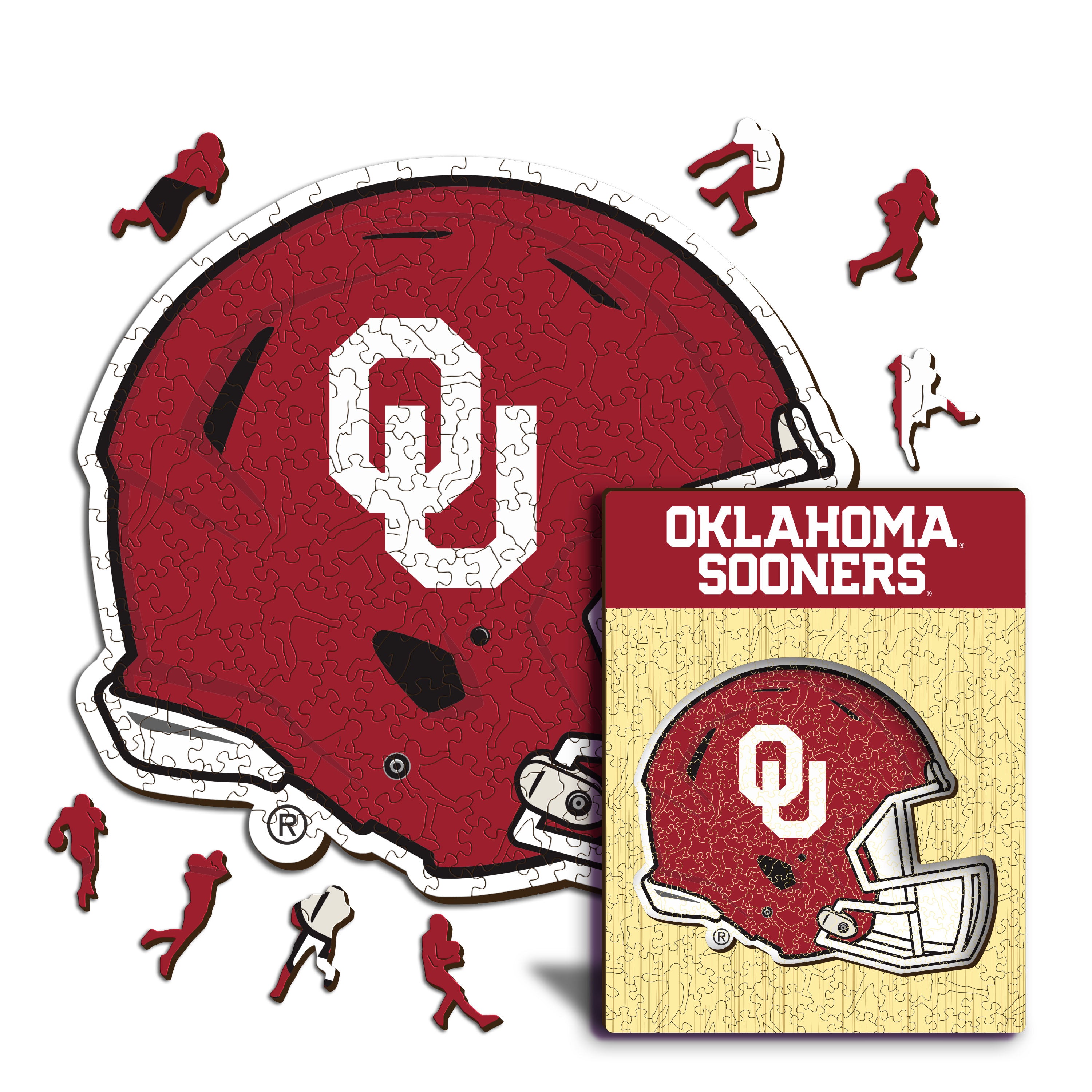 University of Oklahoma Helmet - Wooden Puzzle