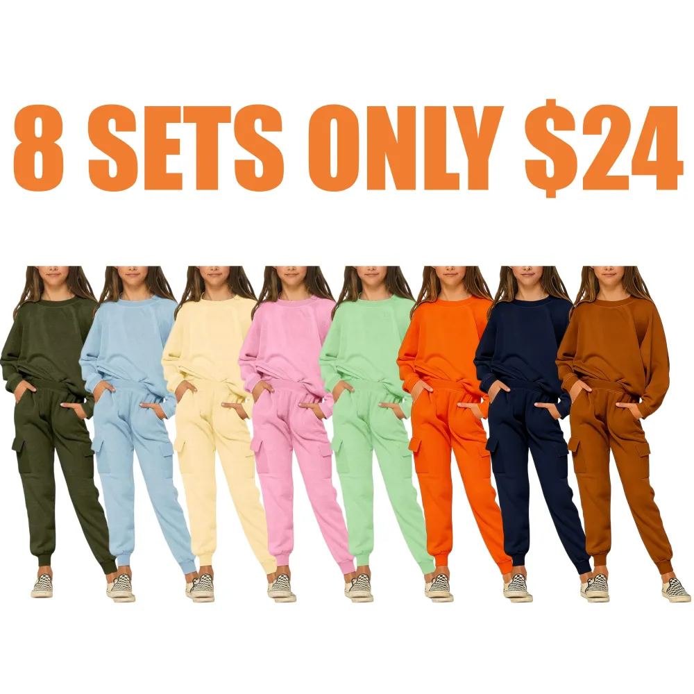 Kids Girls Sweatsuit Lounge sets