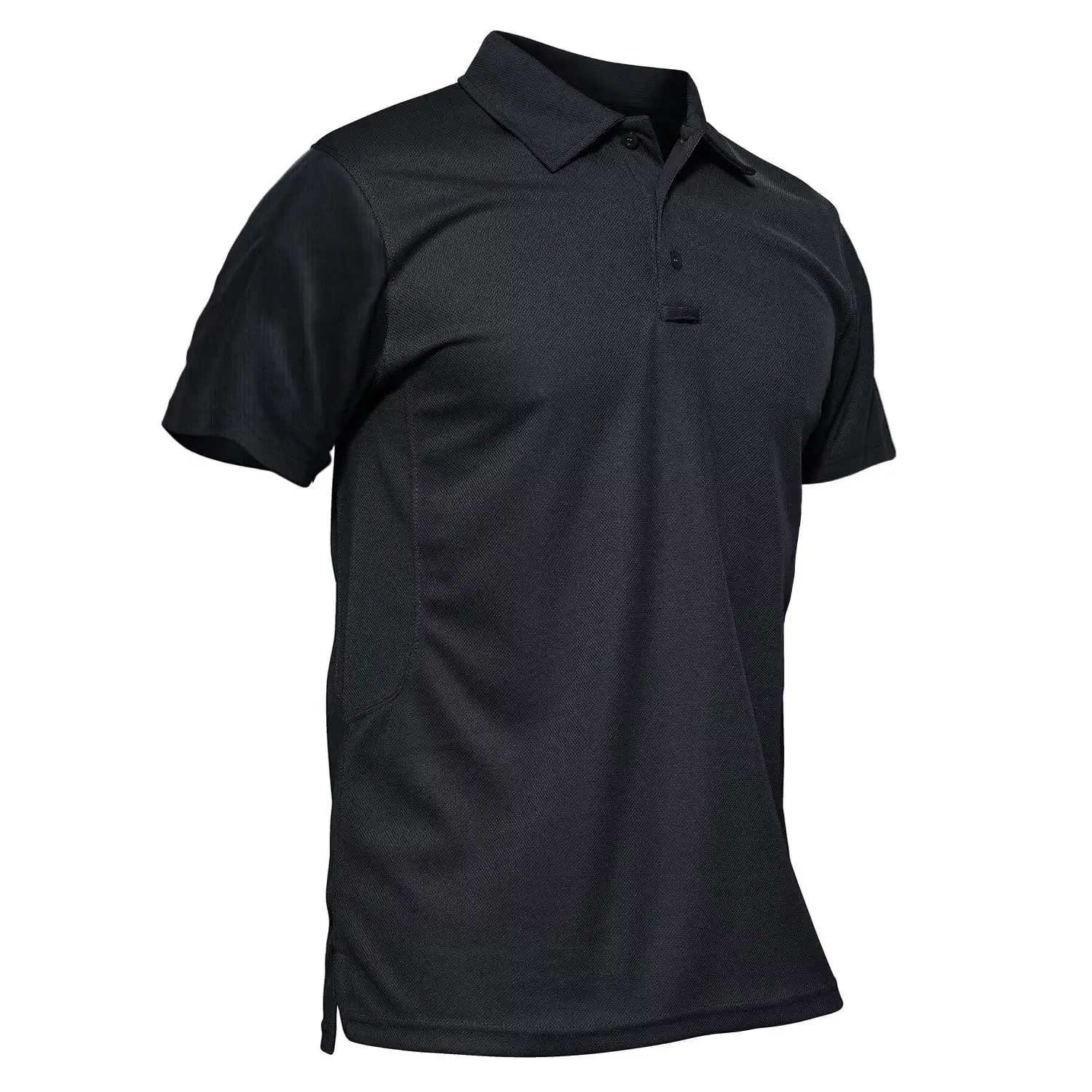 Men's Polo Shirt Quick Dry Performance Short Sleeve Pique Jersey Golf Work Polo Shirt Casual Menswear Top Outdoorfun