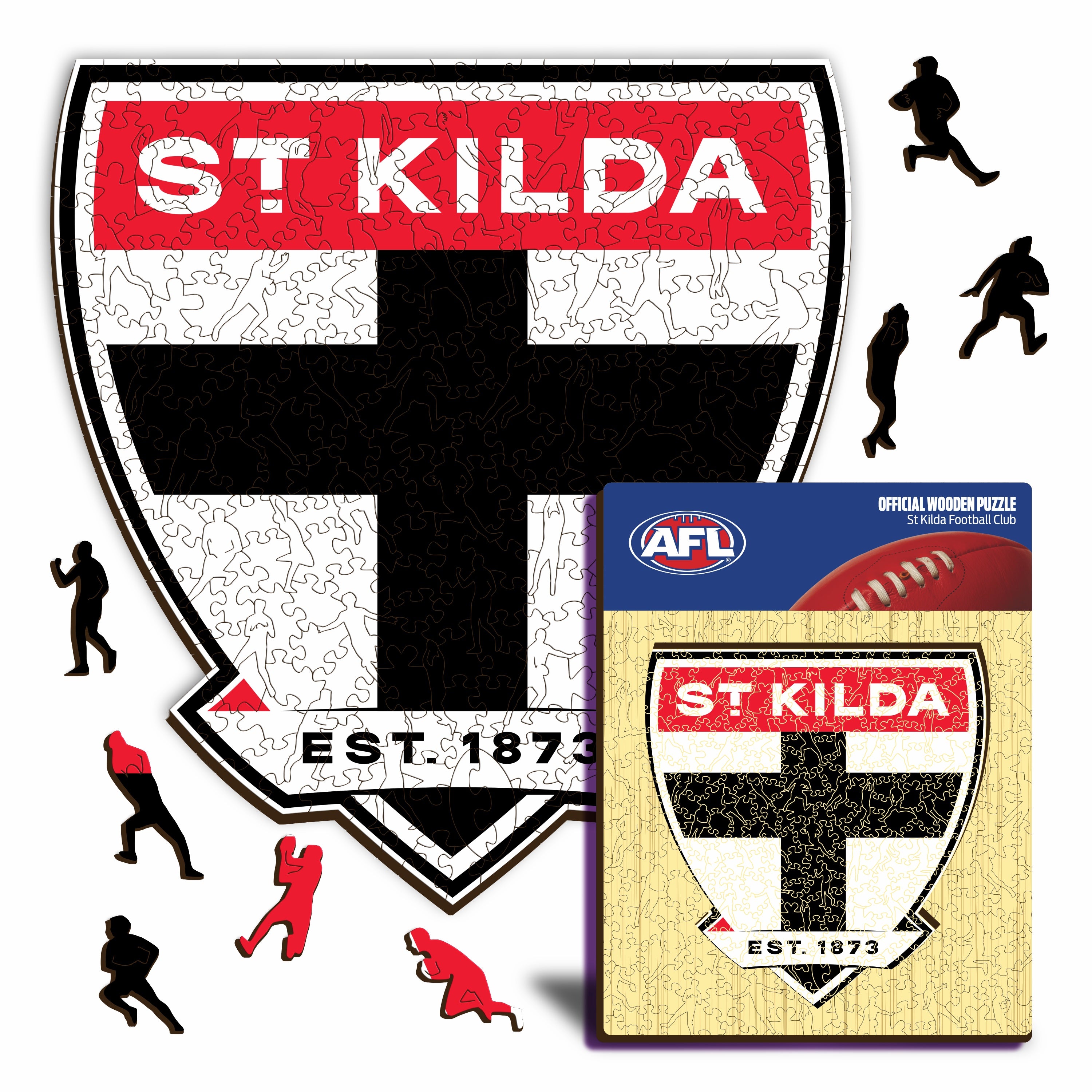 St Kilda FC Logo - Wooden Puzzle