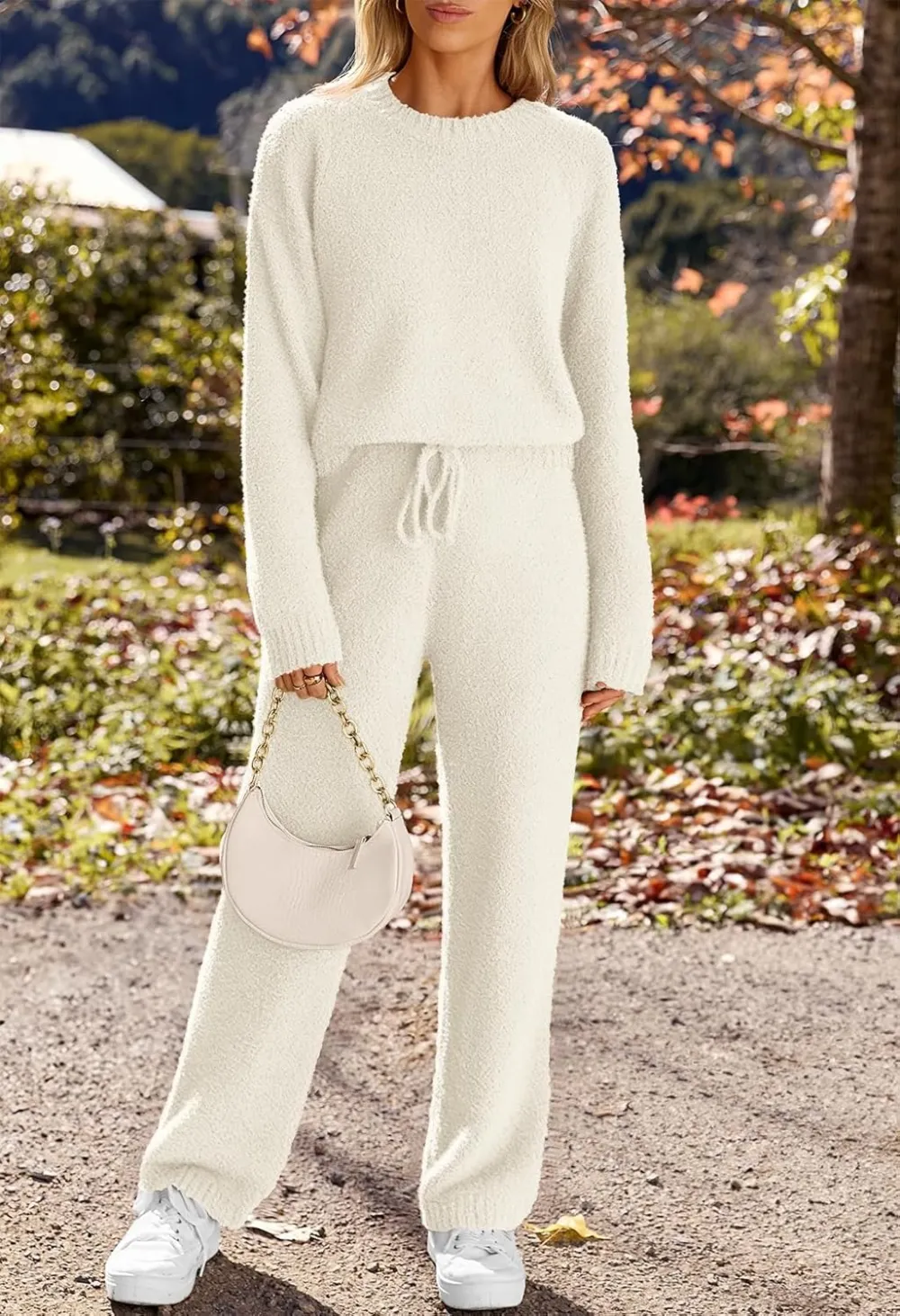 Womens Pajama Sets 2025 Fall Lounge Sweater Set