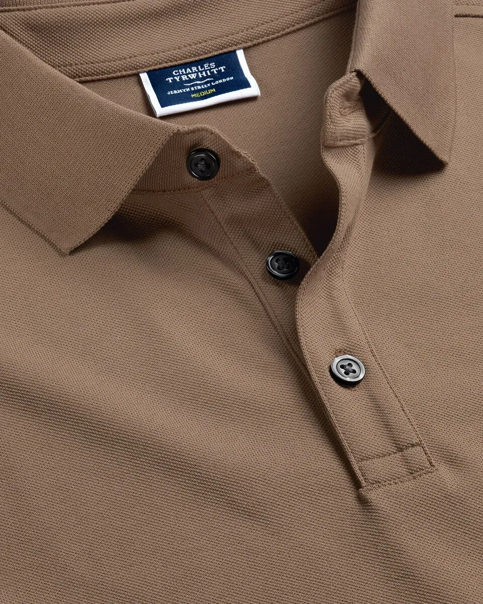 Men'S Casual Business POLO Shirt, Breathable Pique Fabric