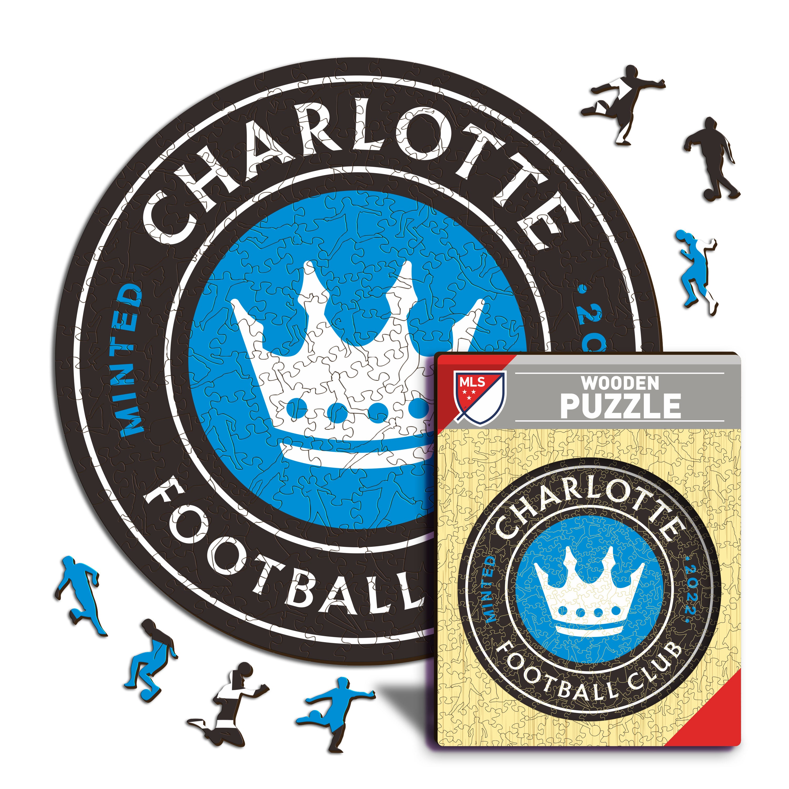 Charlotte FC® Logo - Wooden Puzzle