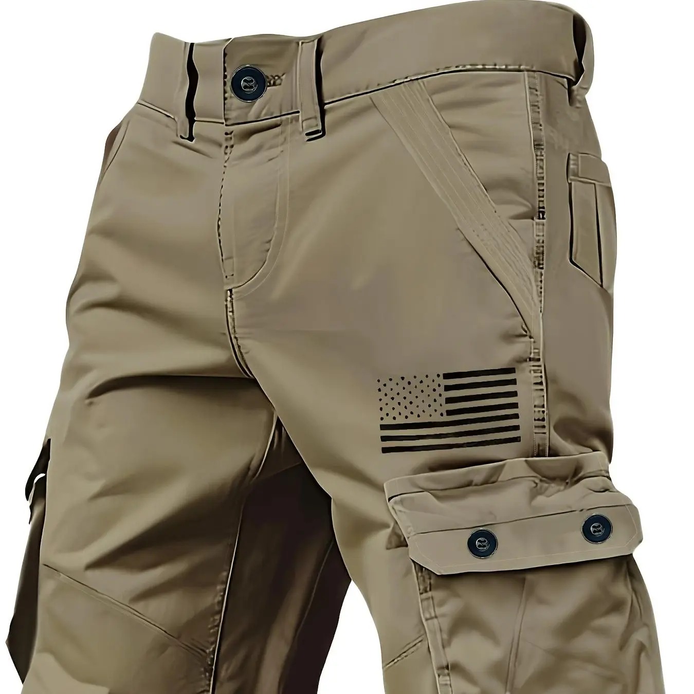 Men’s Multi-Pocket Cargo Shorts – Casual Street Style Summer Shorts