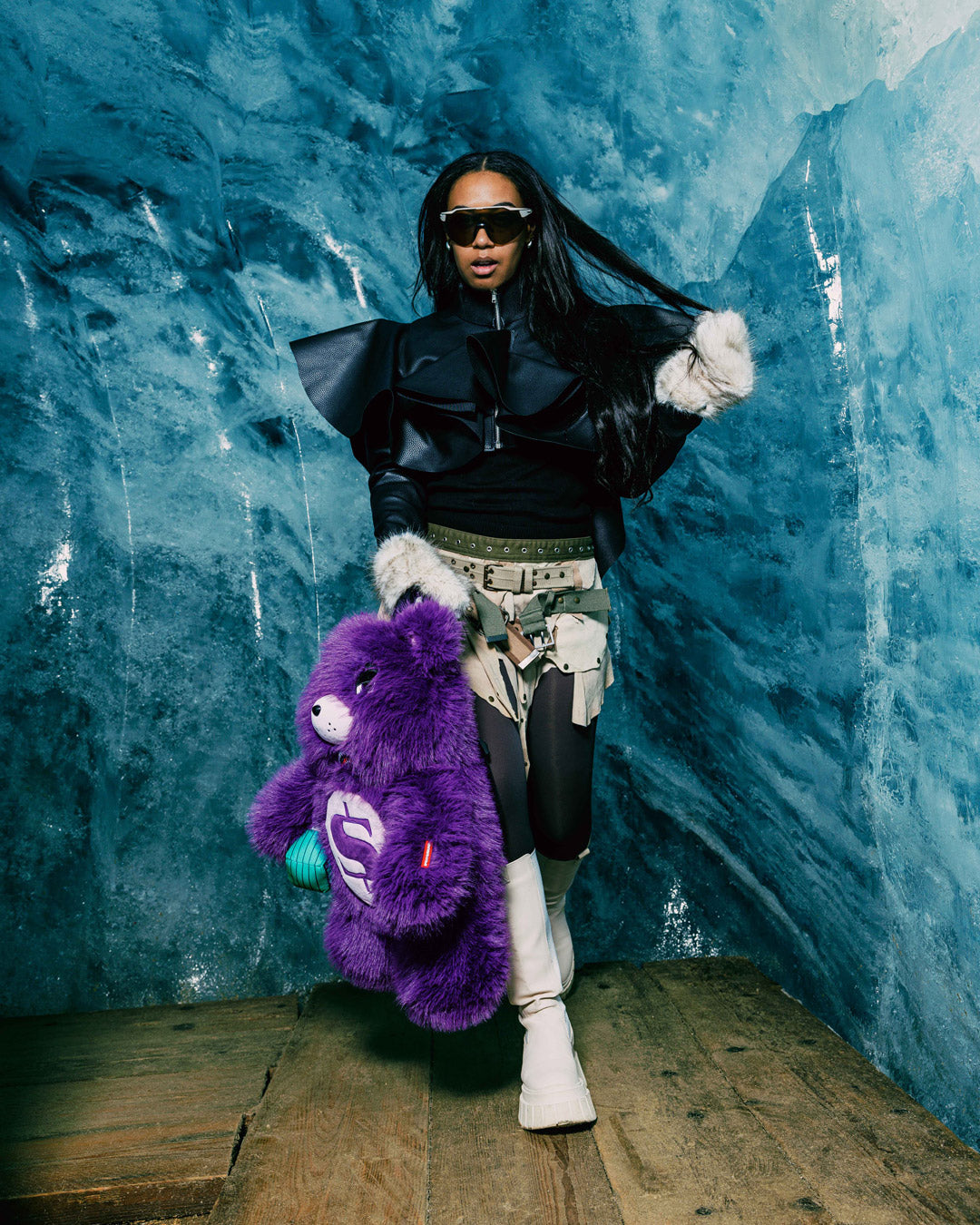 FURZILLA SHARK (PURP) MONEYBEAR BACKPACK