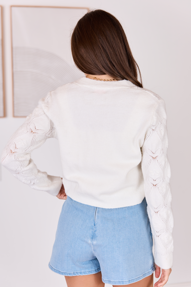 Kaitlyn Flower Embroidered Cardigan