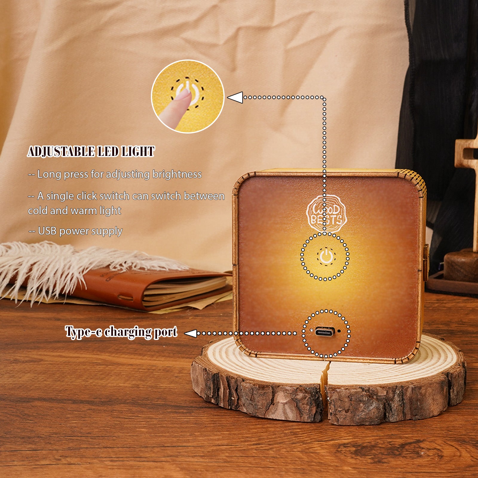 Holy MAKKAH Kit - 3D Wooden Puzzle Night Light