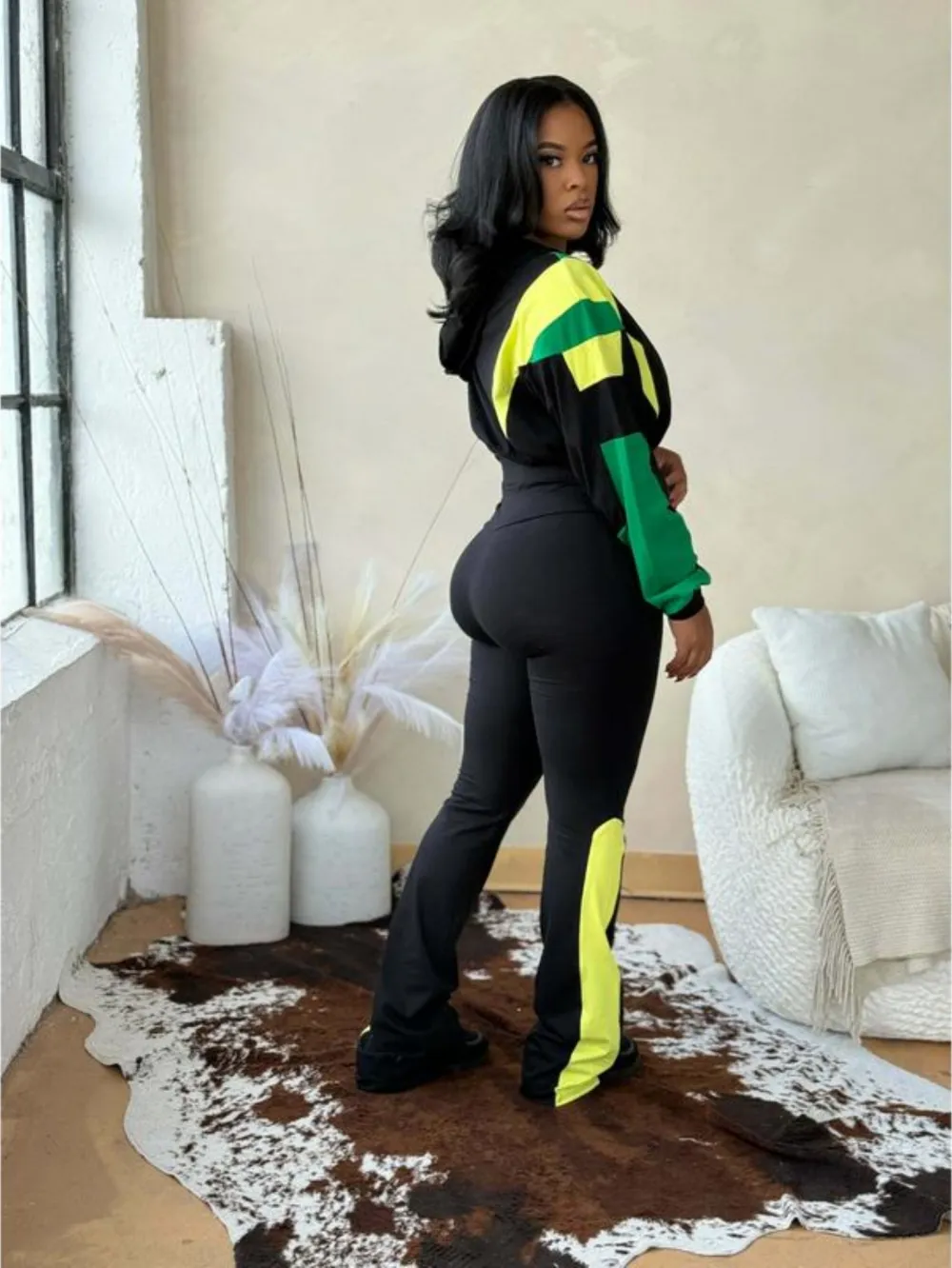 Women's Bailey Color - Block Tracksuit Set