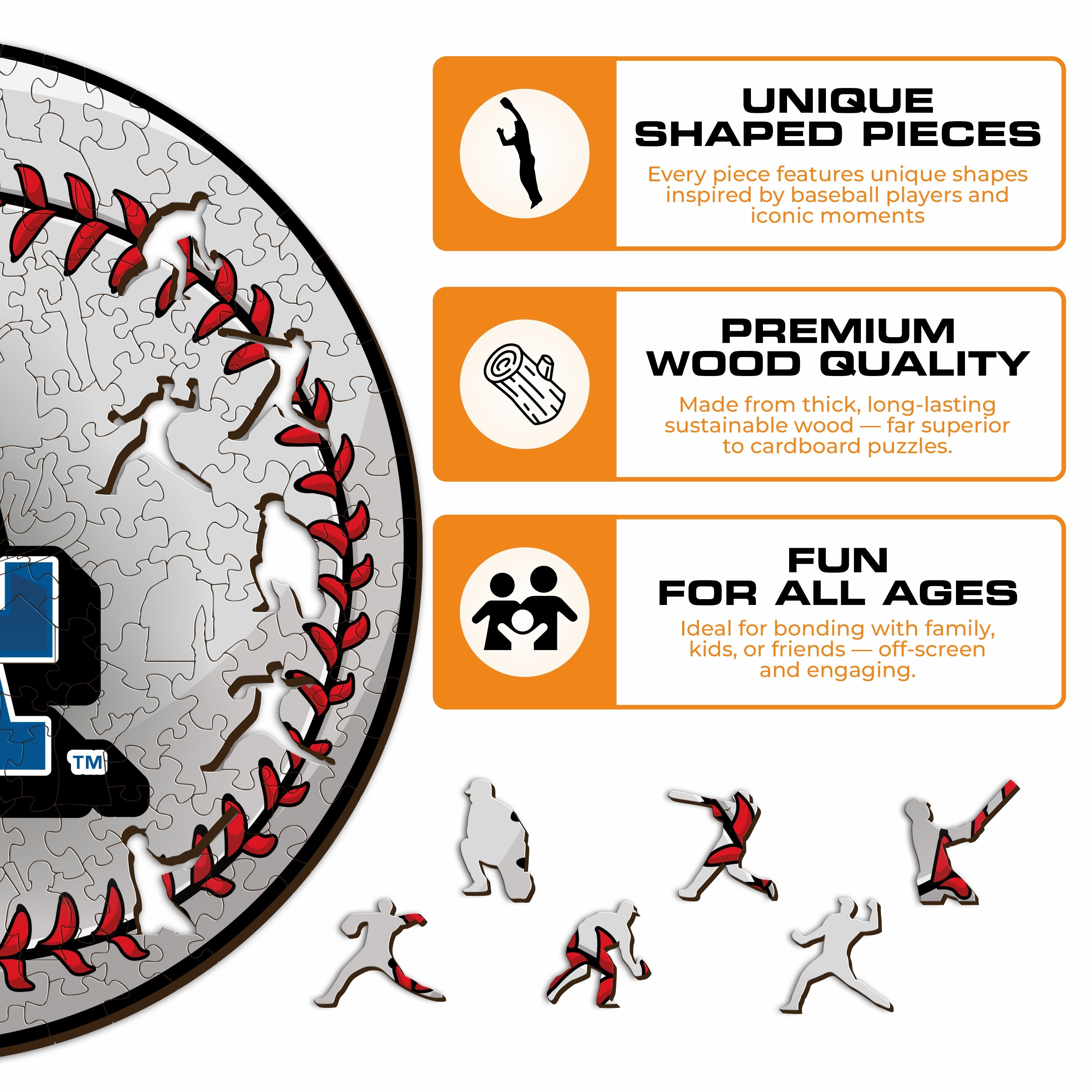 Los Angeles Dodgers™ - Wooden Puzzle