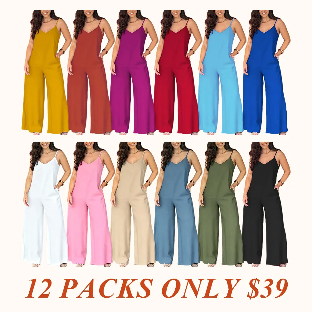 Women's Elegant Solid Color Strapless Jumpsuit, Stylish One-Piece for Casual Wear, Comfortable and Versatile Fashion Choice