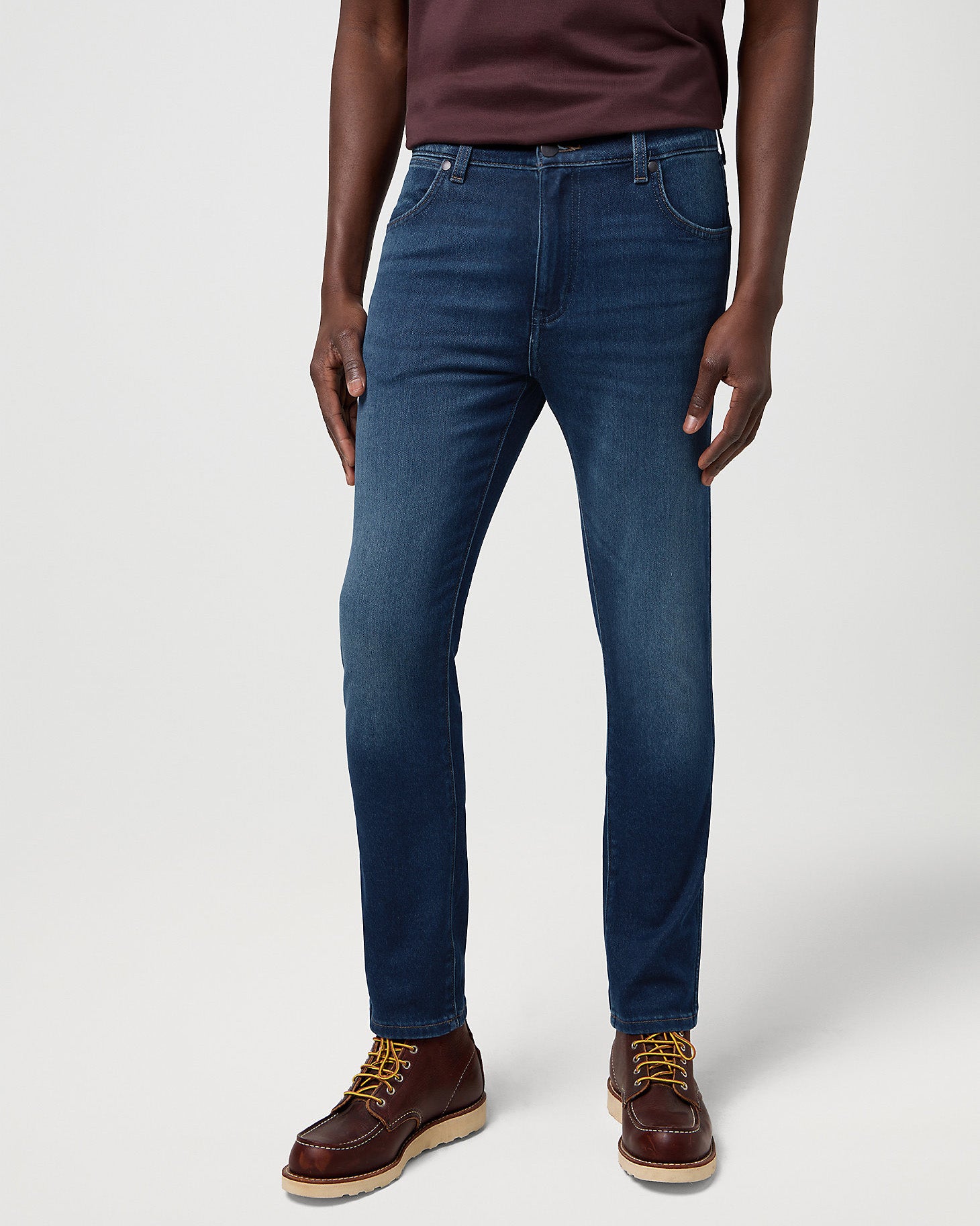 Larston 'Epic Soft' Slim Tapered Mens Jeans - Fog