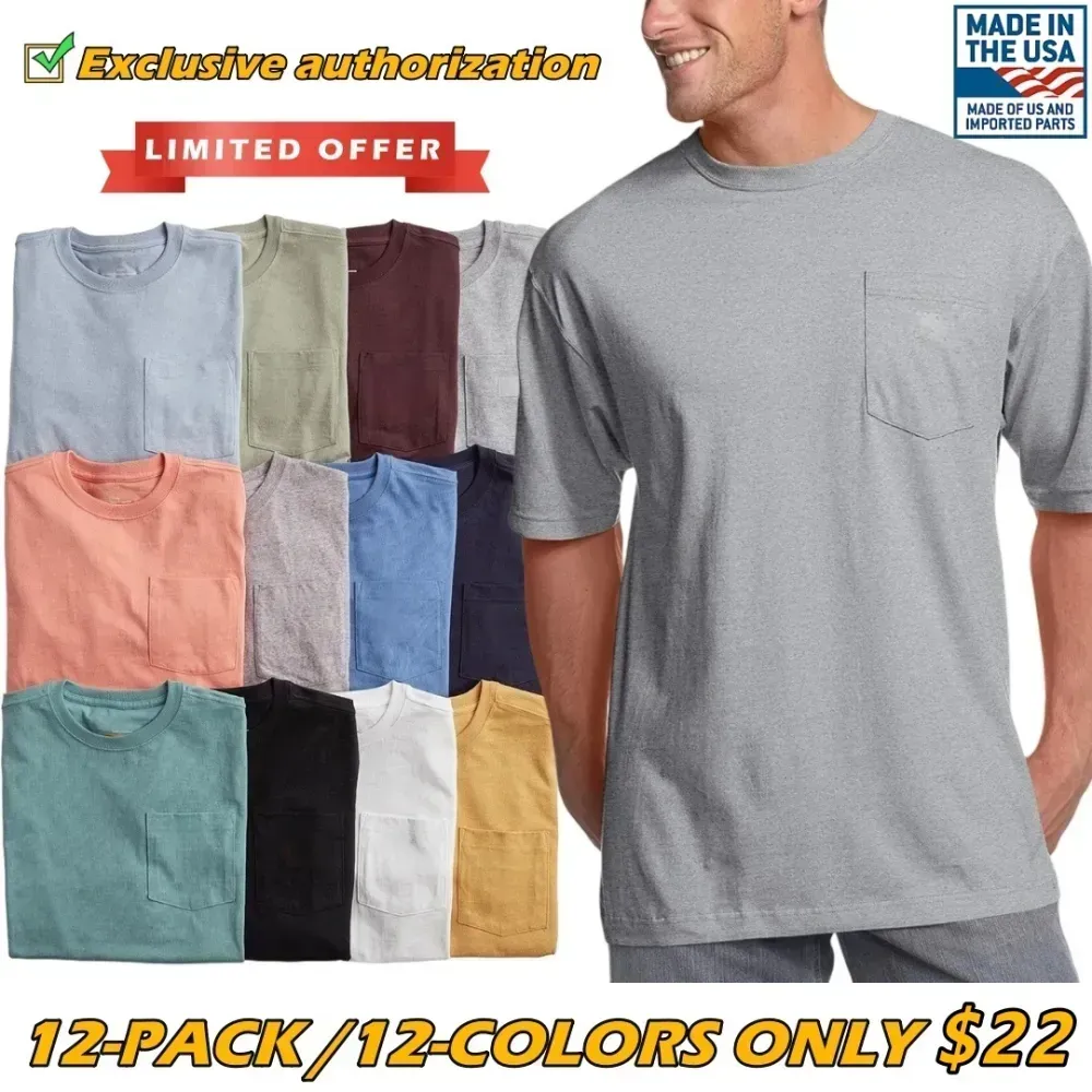 🔥Last Day 89% OFF🔥 CHT Men's K87&K126 Workwear Loose Fit Heavyweight Short-Sleeve Pocket T-Shirt (Also Available in Regular & Tall)