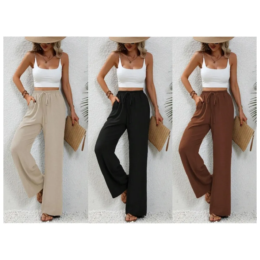 Women's Plain Straight Leg Pants