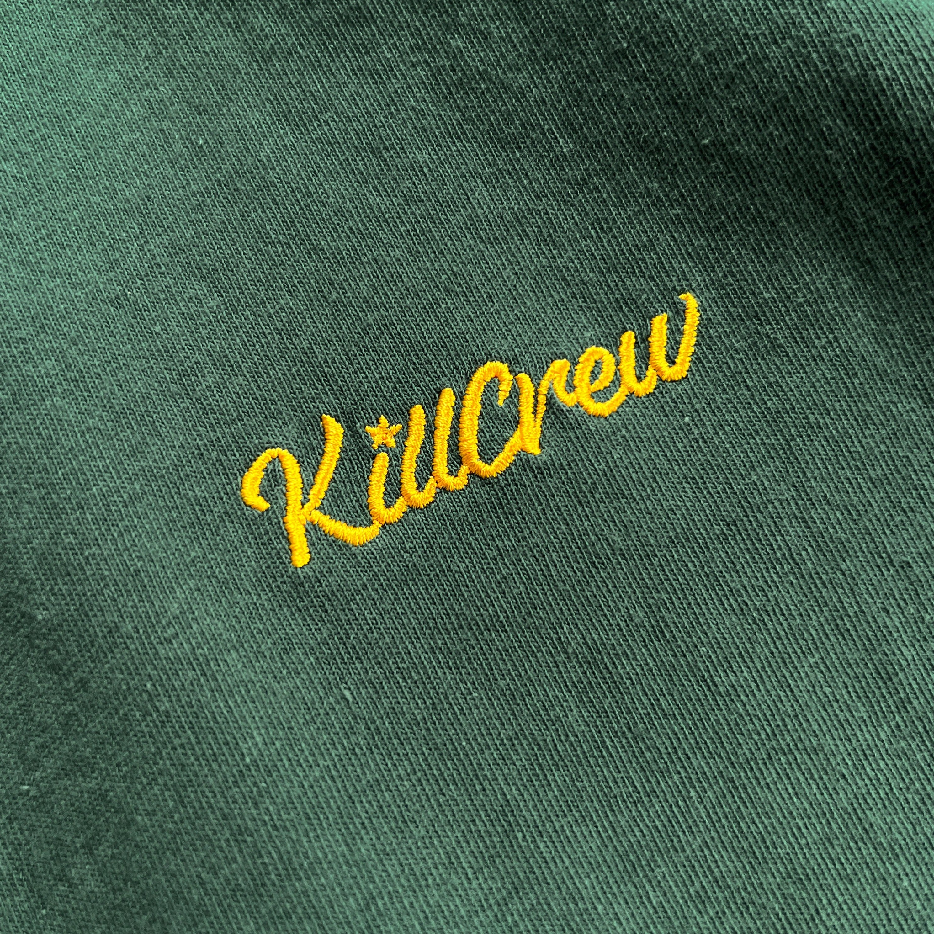 RELAXED FIT LUX SCRIPT T-SHIRT - GREEN / YELLOW