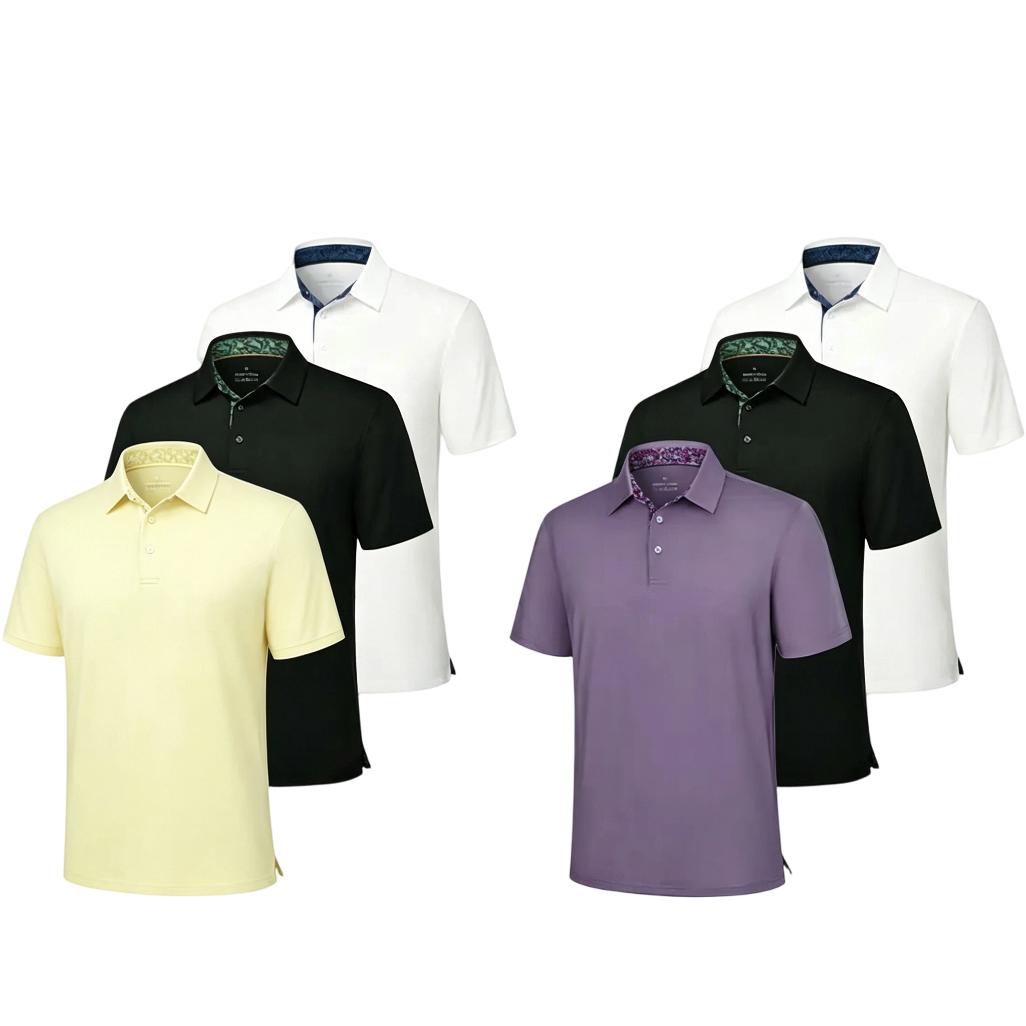 Men's Polo Shirts – Soft Breathable Cotton, Comfortable Short Sleeve Casual Fit, Classic Collared Polo Shirts for Work, Golf, Travel &Everyday Wear