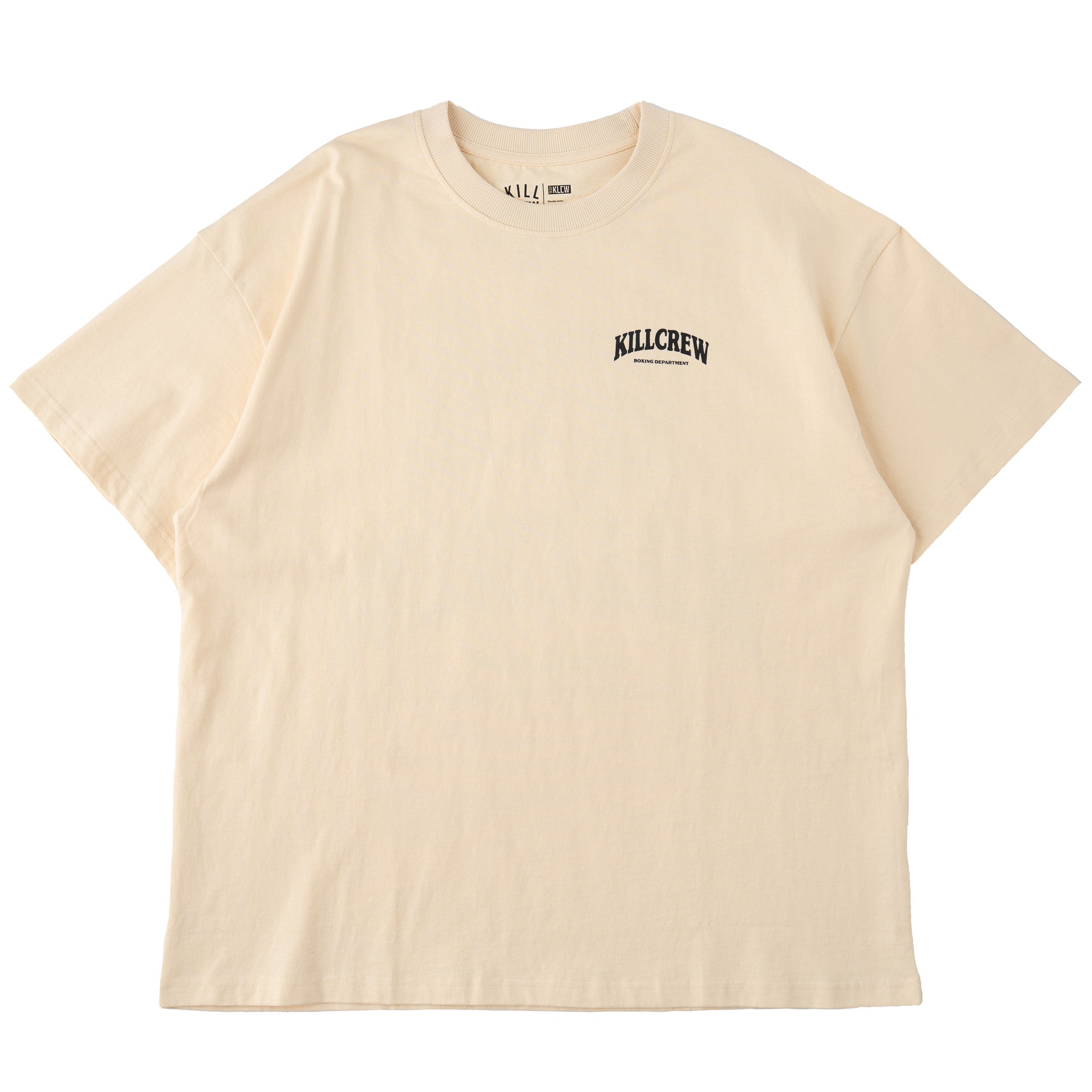 RELAXED FIT BOXING DEPARTMENT T-SHIRT - CREAM / BLACK