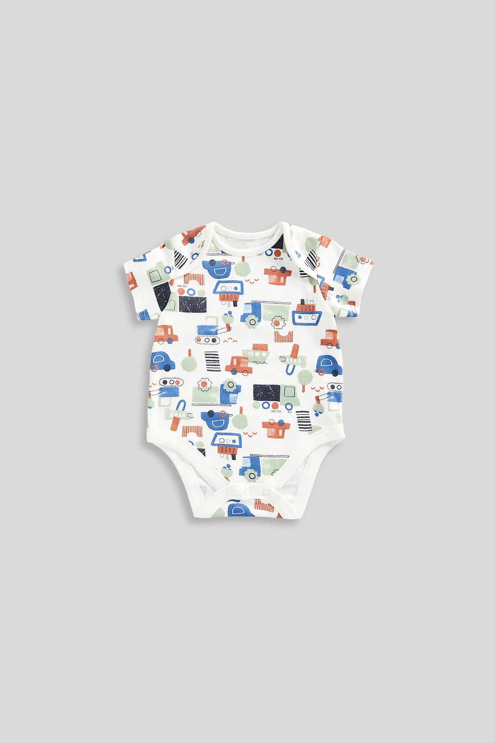 Vehicles Short-Sleeved Bodysuits - 5 Pack