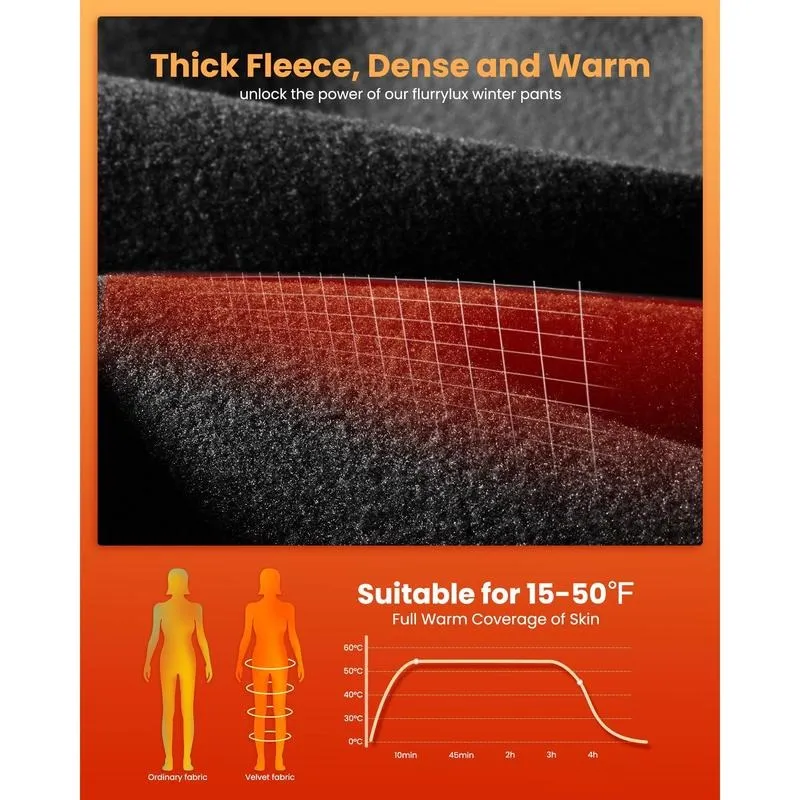 Fleece Lined Pants Women Wide Leg Sweatpants Women Warm Winter Pajamas Pants