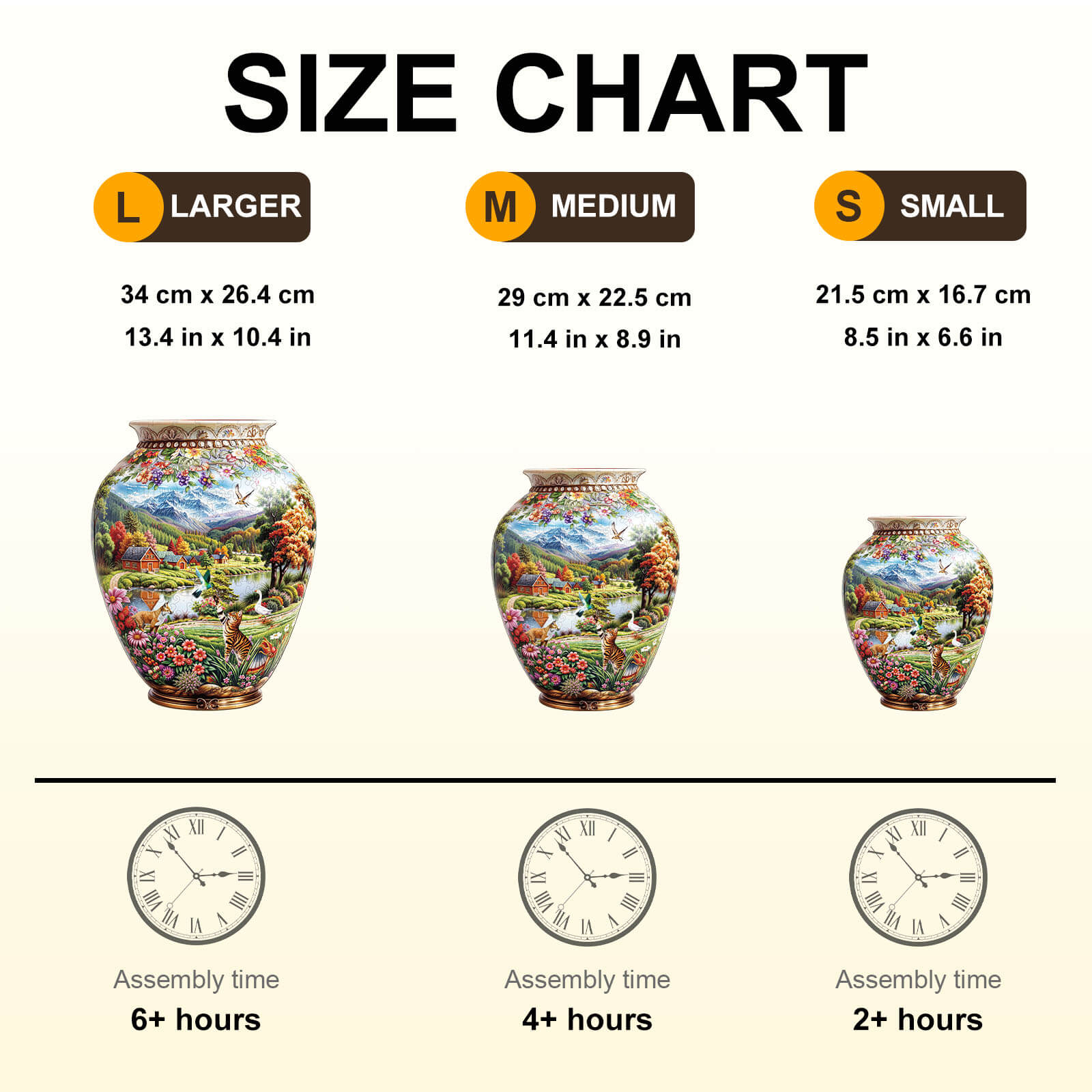 Pastoral vase Wooden Jigsaw Puzzle