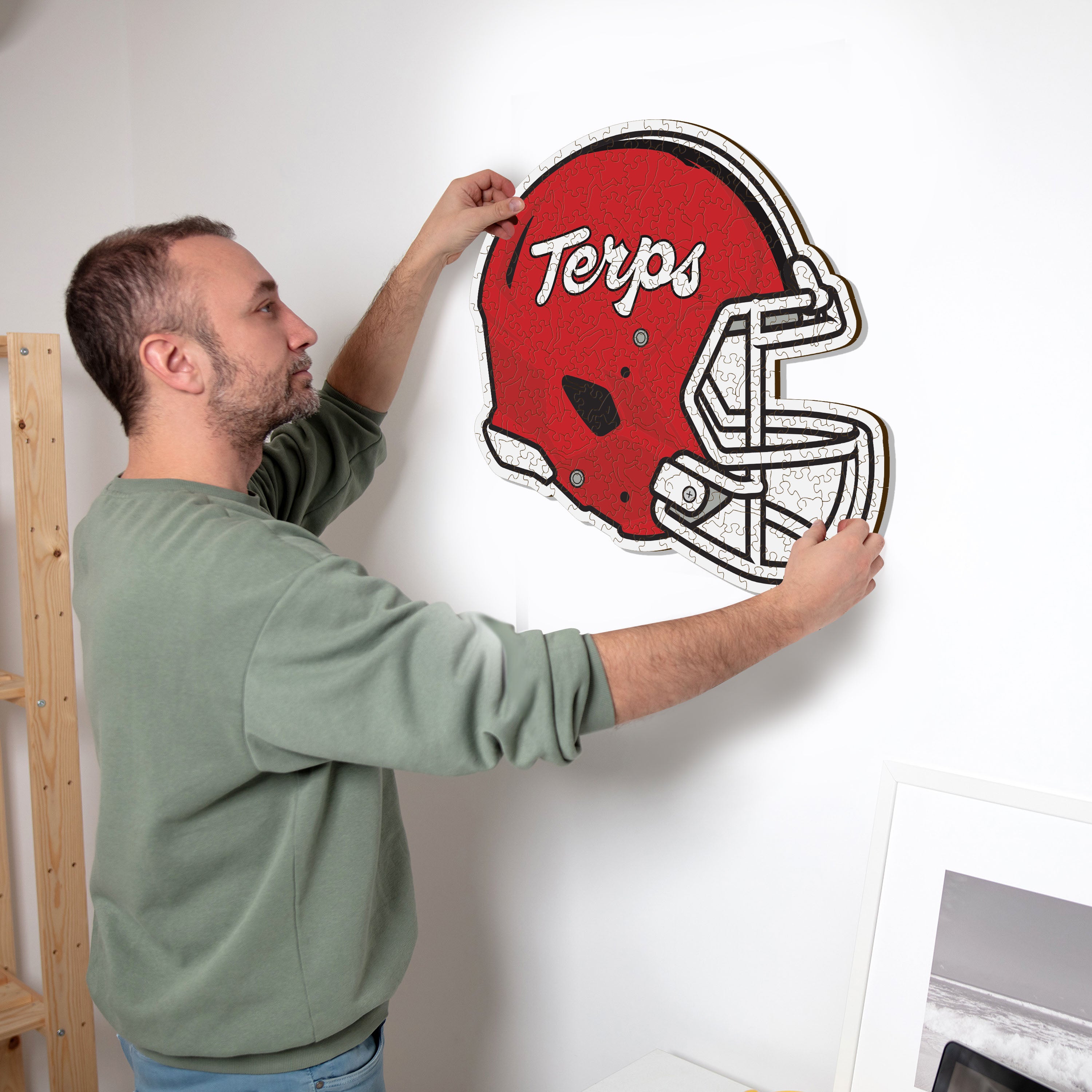 University of Maryland Helmet - Wooden Puzzle