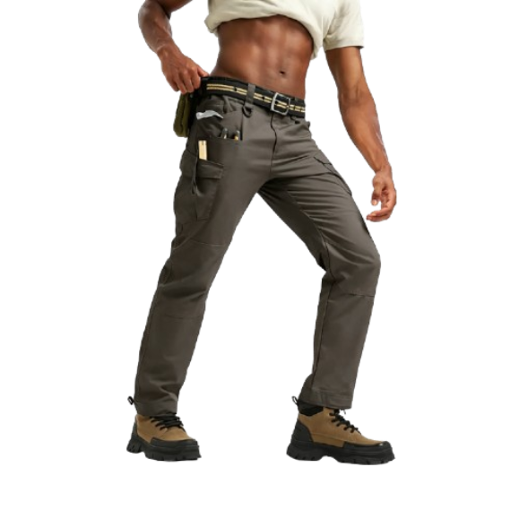 Men's Tactical Cargo Pants — Lightweight, Multi-Pocket, Water-Repellent, Ripstop (10 Pockets)