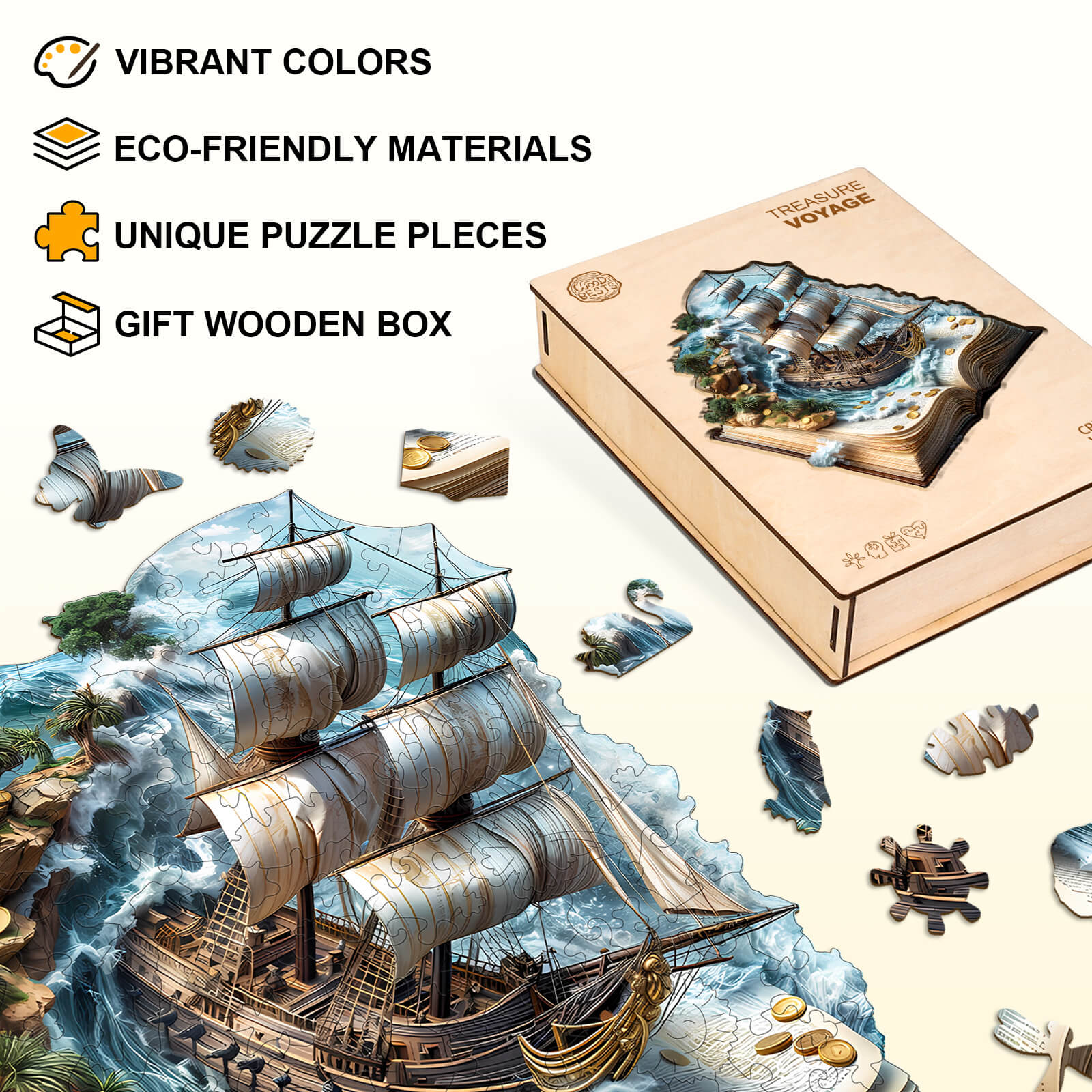 Sailing Adventure Wooden Jigsaw Puzzle