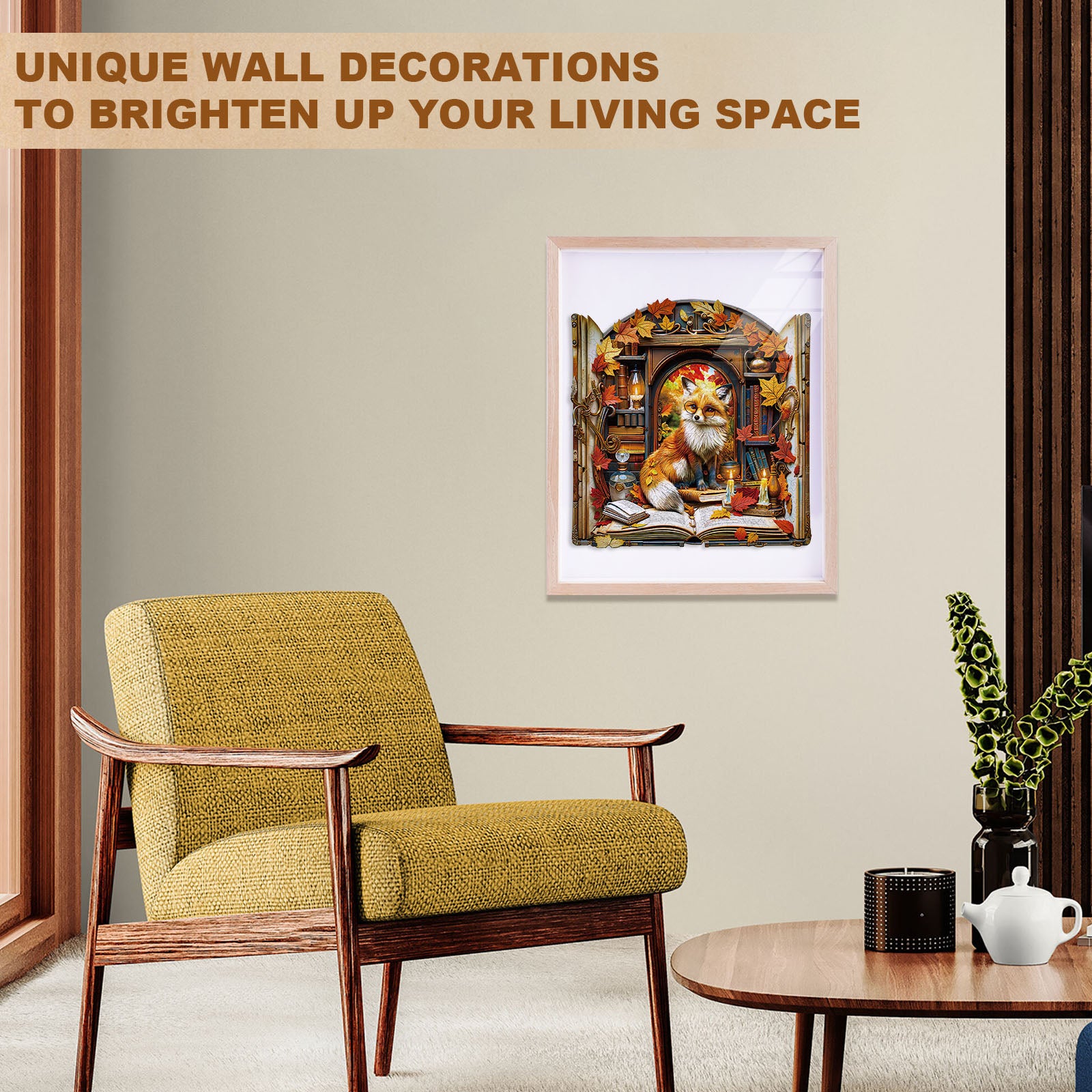 Bookcase Fox Wooden Jigsaw Puzzle