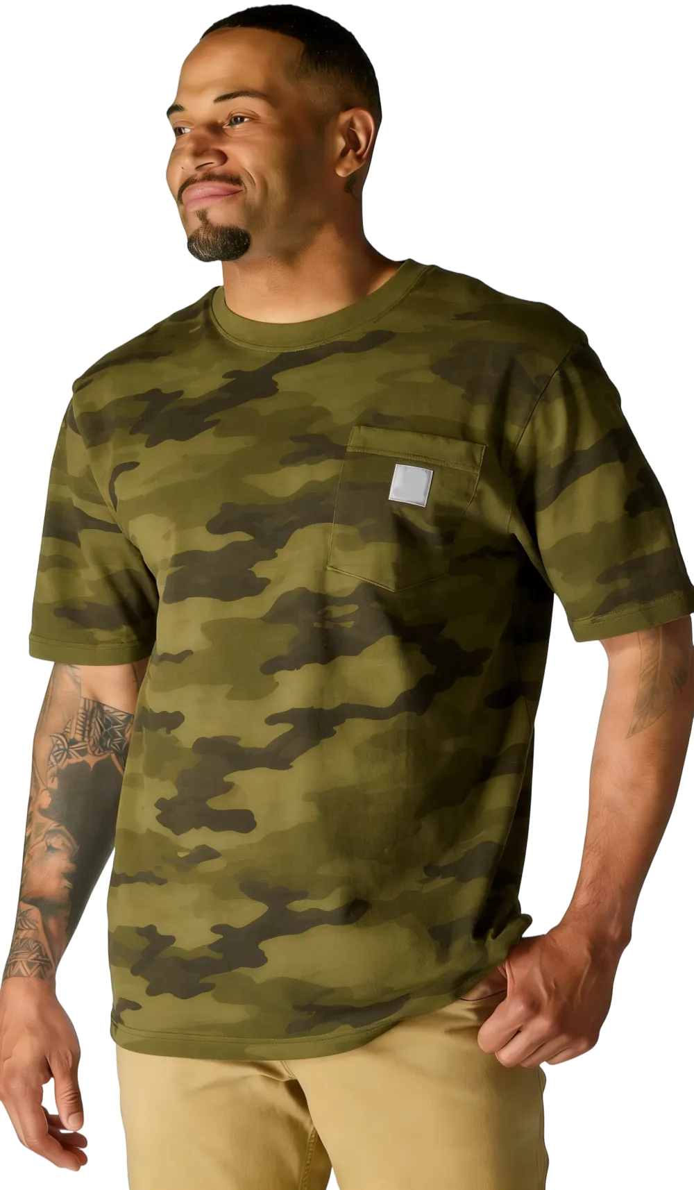 Men's Multi-Color Camo Short Sleeve Tee | Casual Everyday Style
