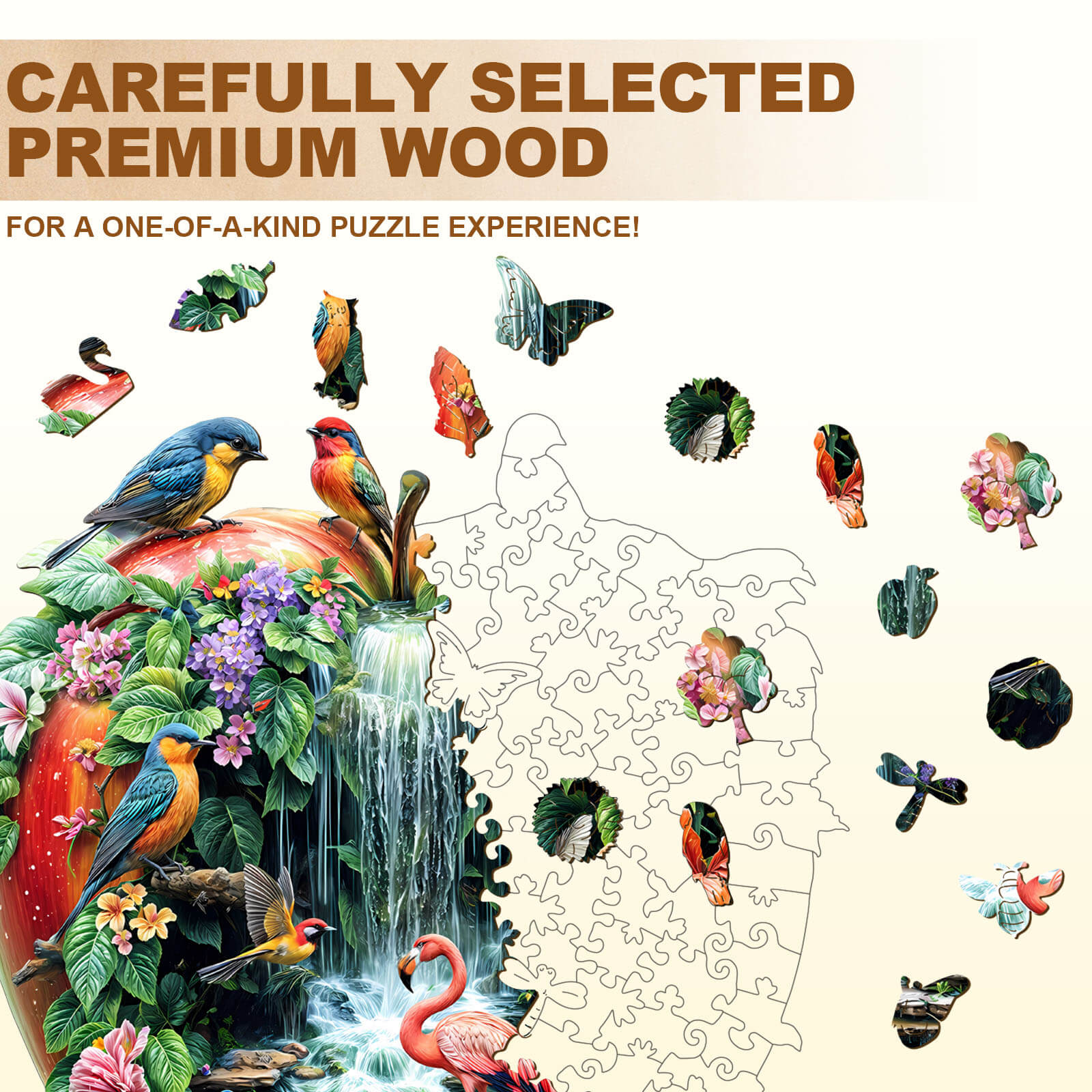 Paradise Garden Wooden Jigsaw Puzzle