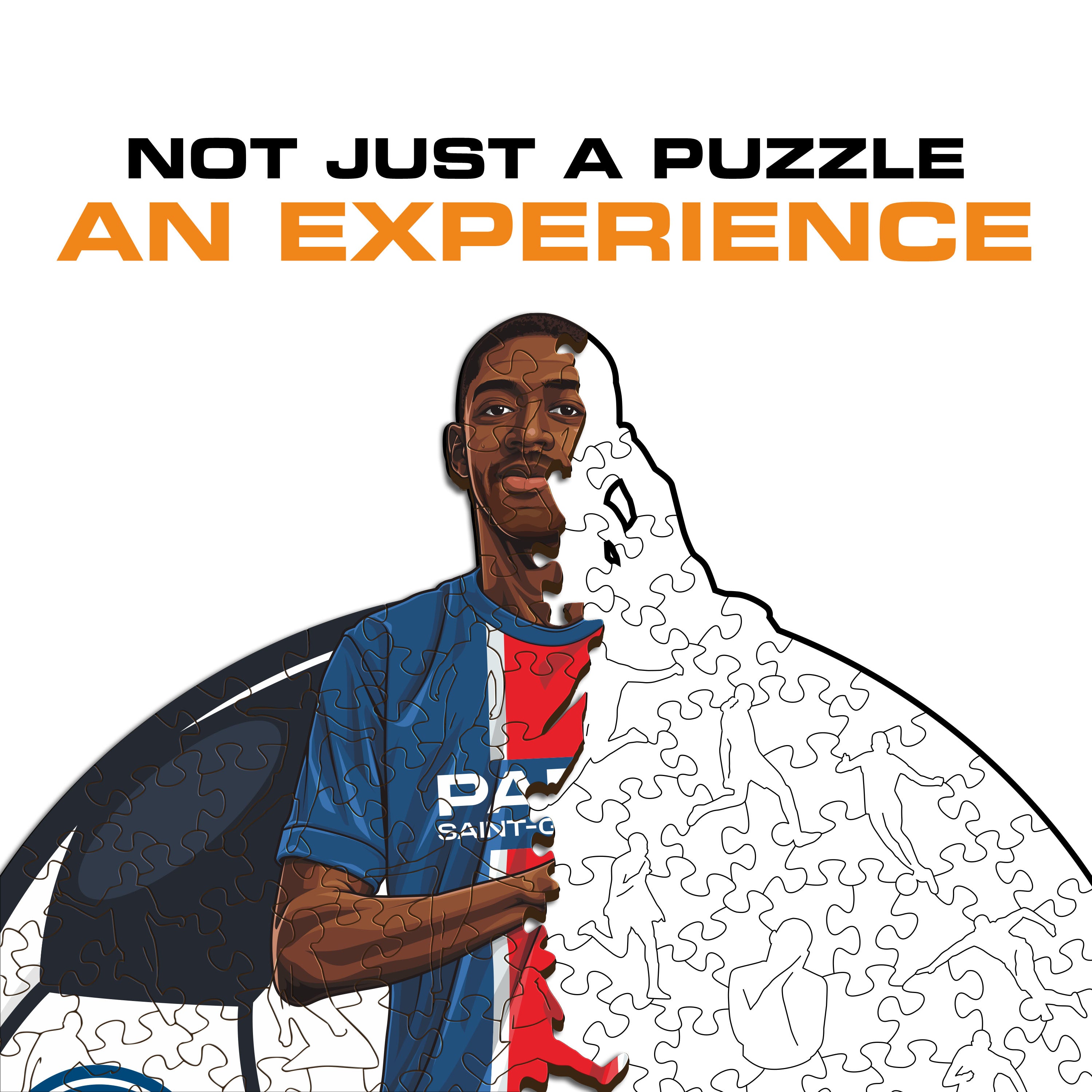 Ousmane Dembélé - Wooden Puzzle