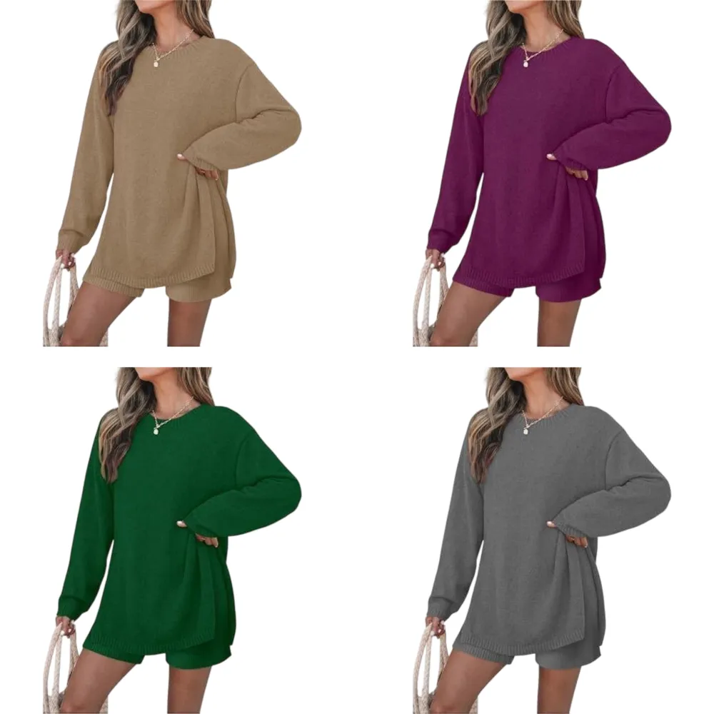 Women's Two Piece Sweater Lounge Sets