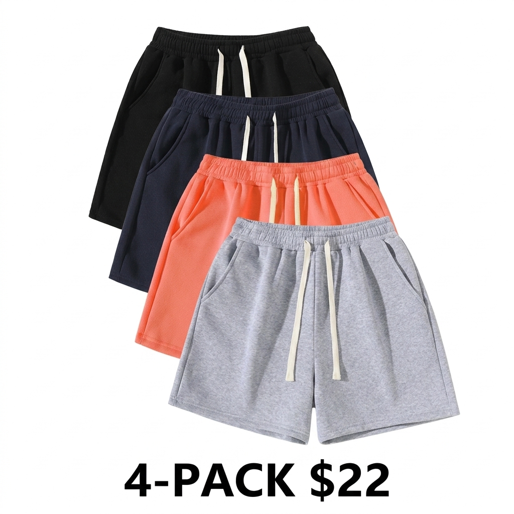 Men's Drawstring Waist Athletic Shorts – Fitted Summer Sporty Running Pants