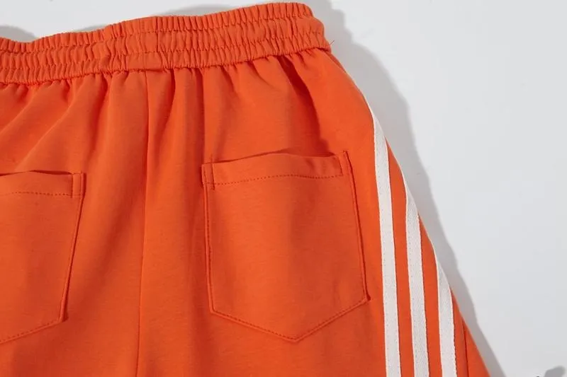 Loose Wide Leg Striped Track Pants Women's Casual Streetwear Joggers