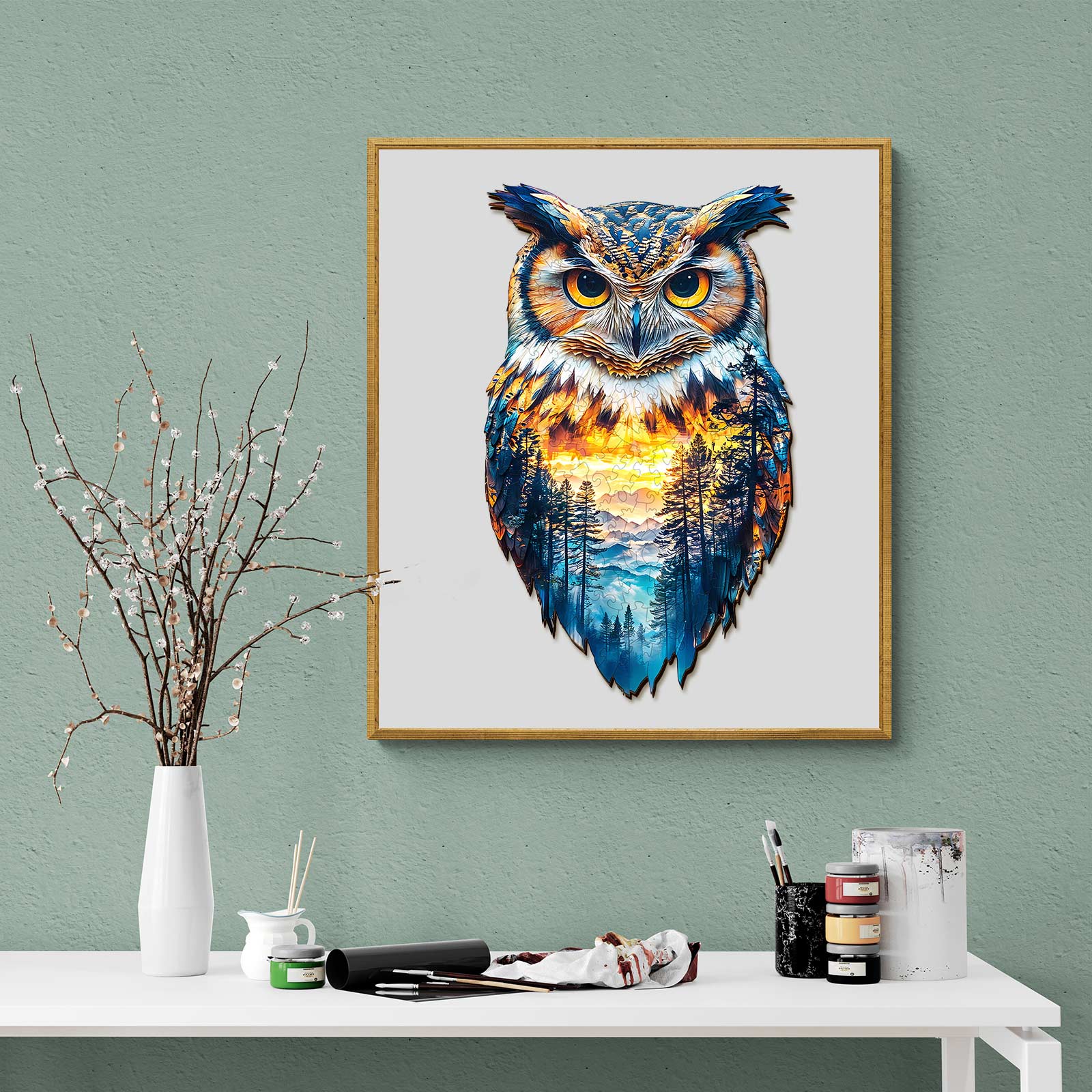 Forest Owl Wooden Jigsaw Puzzle