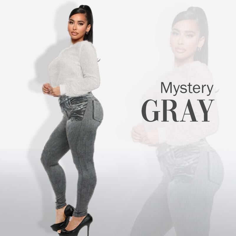 Begoodmind Perfect Fit Skinny Stretch Pull-On Push-Up Plus-Size Denim Jeans Leggings