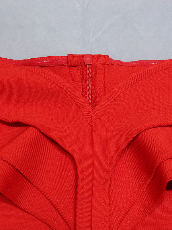 Vacation Wrap Solid Color One-Shoulder Dress