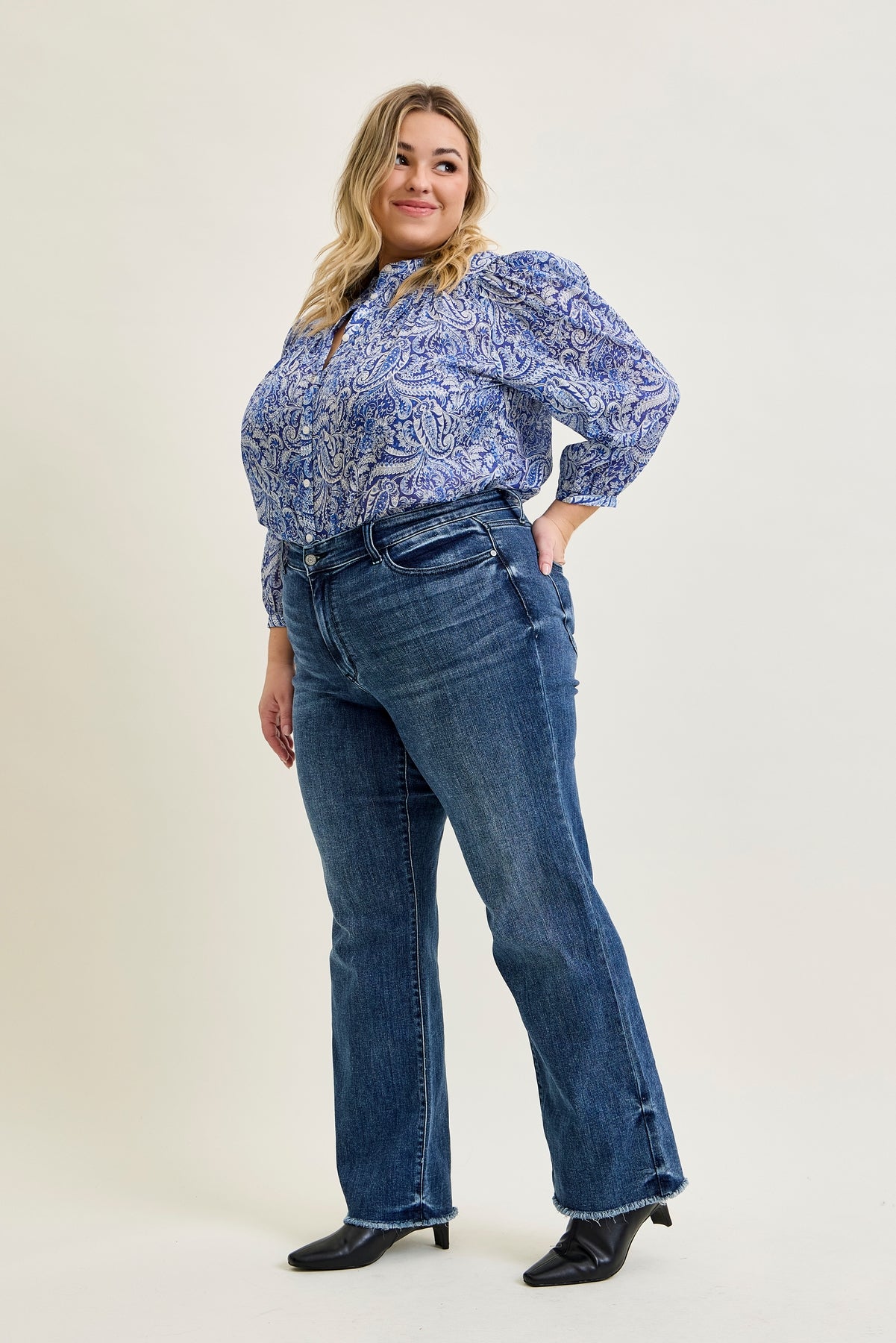 Carrie Mid Rise Wide Leg - PLUS
