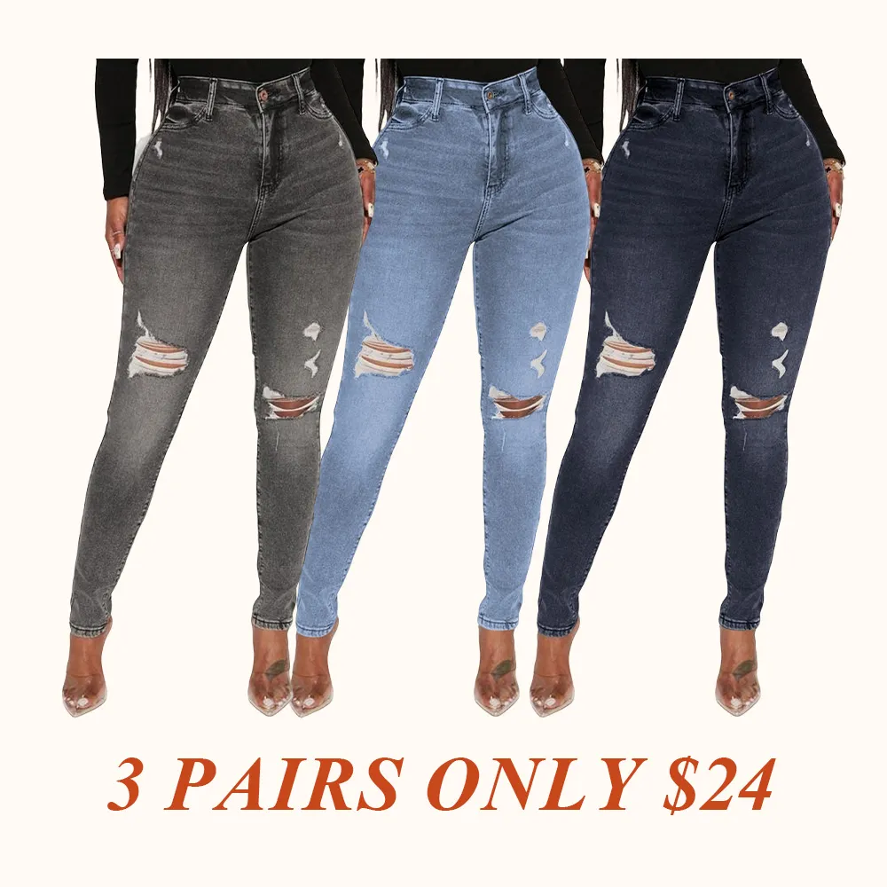 High Stretch Skinny Jeans - Black Wash