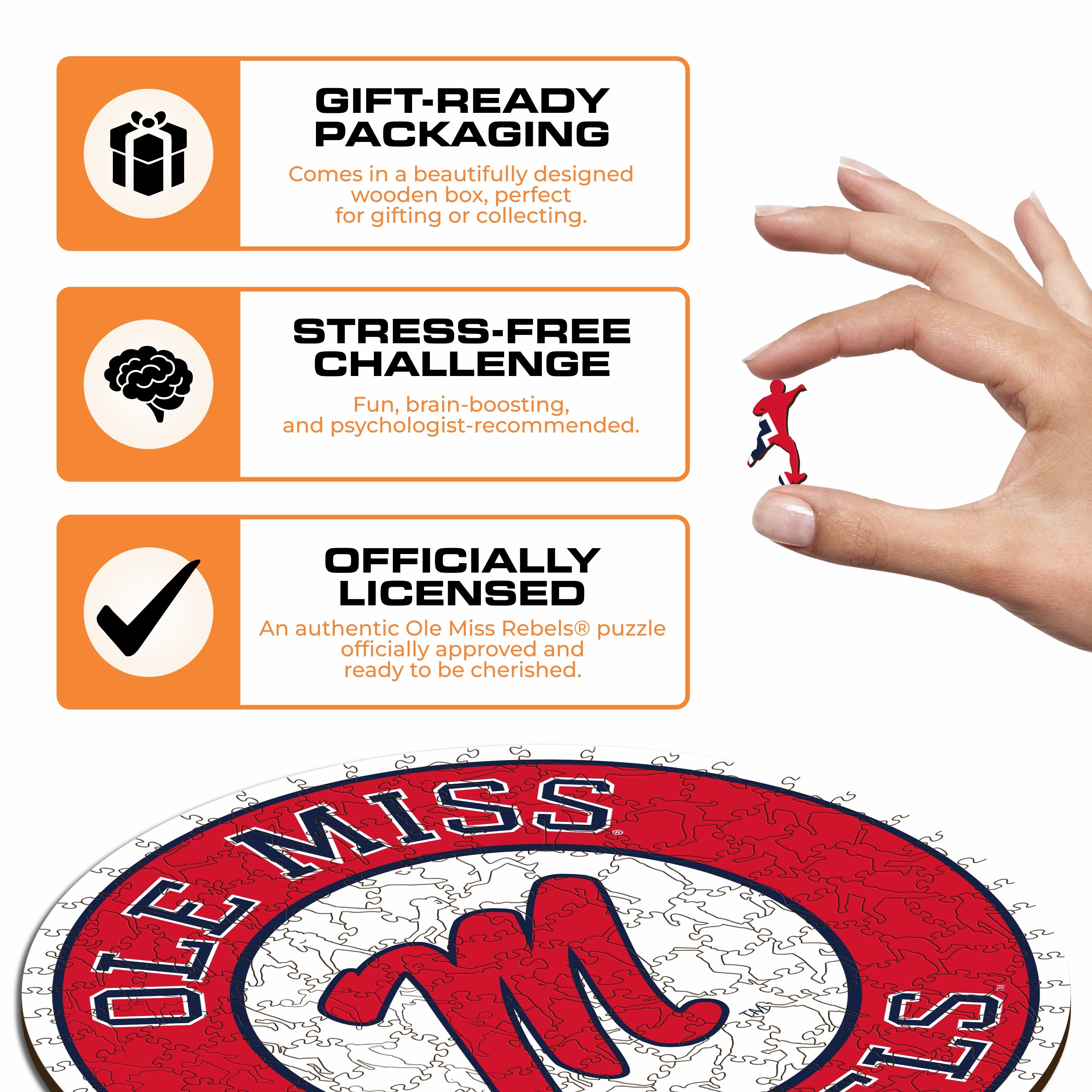 University of Mississippi - Wooden Puzzle