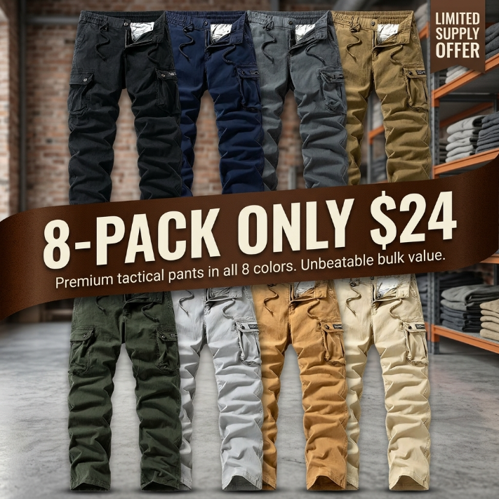 Washed Vintage Loose Tapered Work Pants